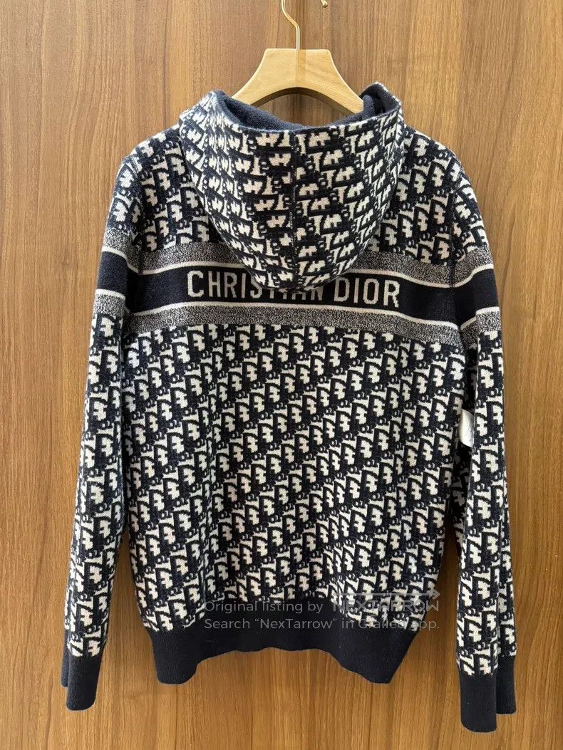 Dior Dior Blue old flower double-sided hooded zipper jacket Size US S / EU 44-46 / 1 - 2 Thumbnail