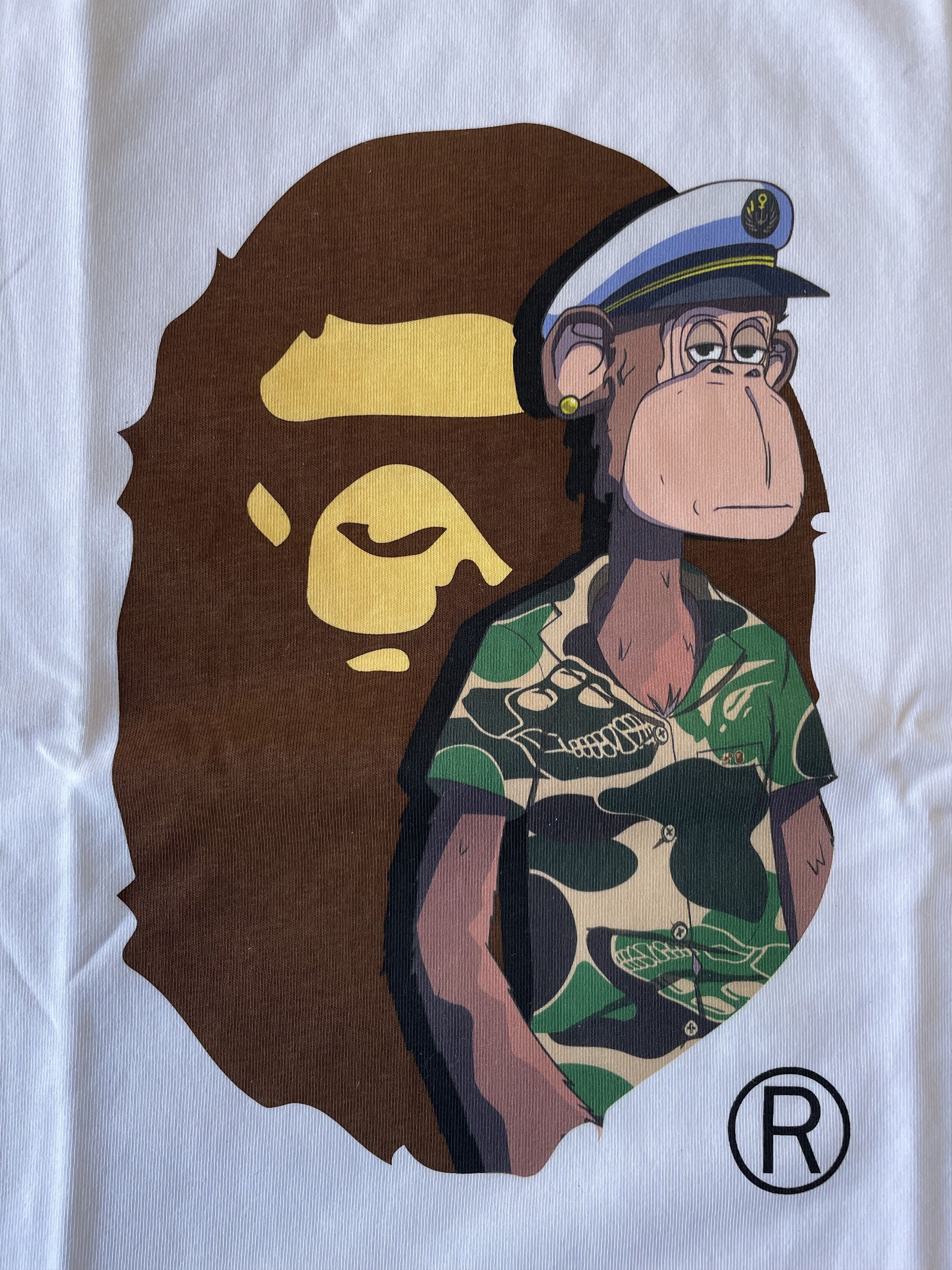Bape BAPE X BAYC (BORED APE YACHT CLUB) TEE #2 Size US M / EU 48-50 / 2 - 3 Thumbnail