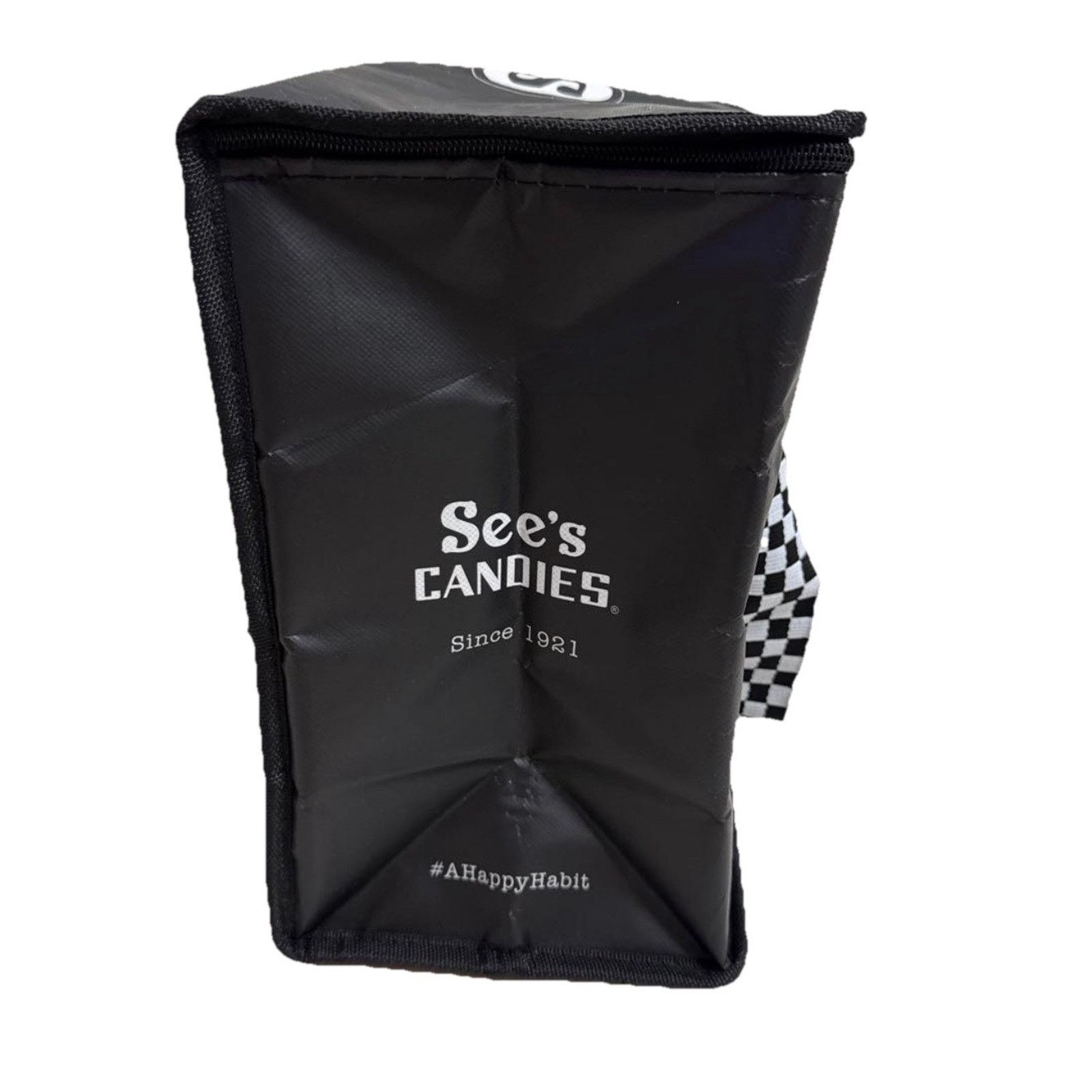 Other See’s Candy Black Soft Sided Reusable Cooler Zippered Bag Size ONE SIZE - 8 Thumbnail