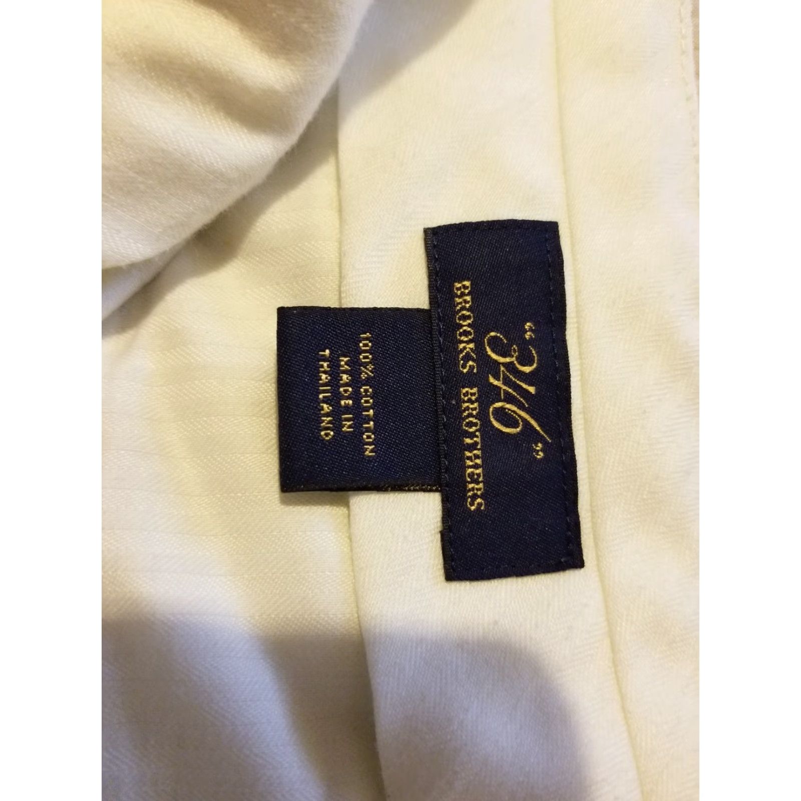 Brooks Brothers Mens Brooks Brothers Chino Pants 42x25 Beige Regular Straight Front Flat Solid Cotton Casual Vintage No Size US 42 / EU 58 - 5 Thumbnail