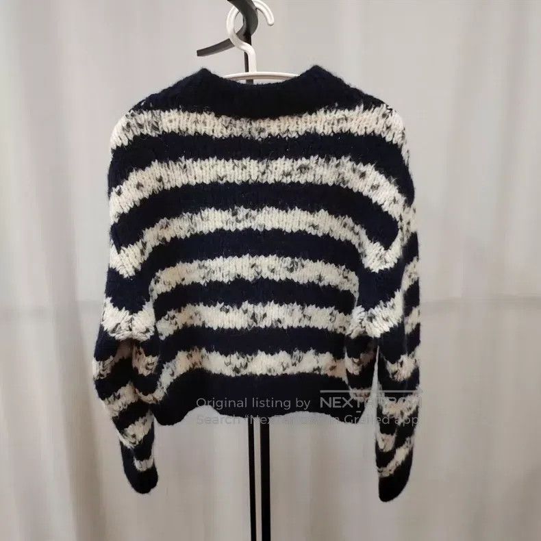 Chanel Chanel Blue and white striped sweater Size S / US 4 / IT 40 - 2 Thumbnail