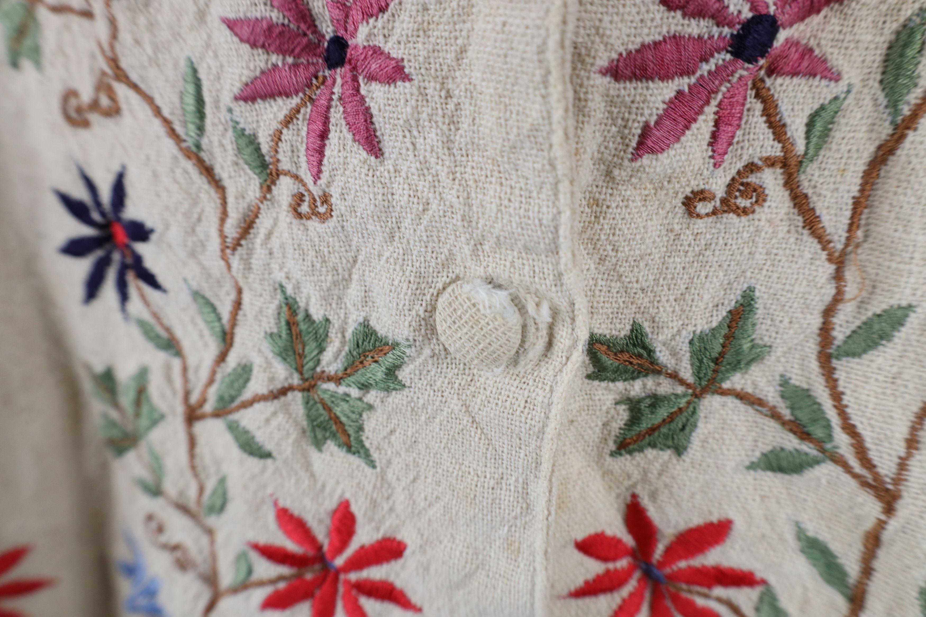 Vintage Vintage 90s Streetwear Embroidered Flower Button Vest Jacket Size M / US 6-8 / IT 42-44 - 11 Thumbnail
