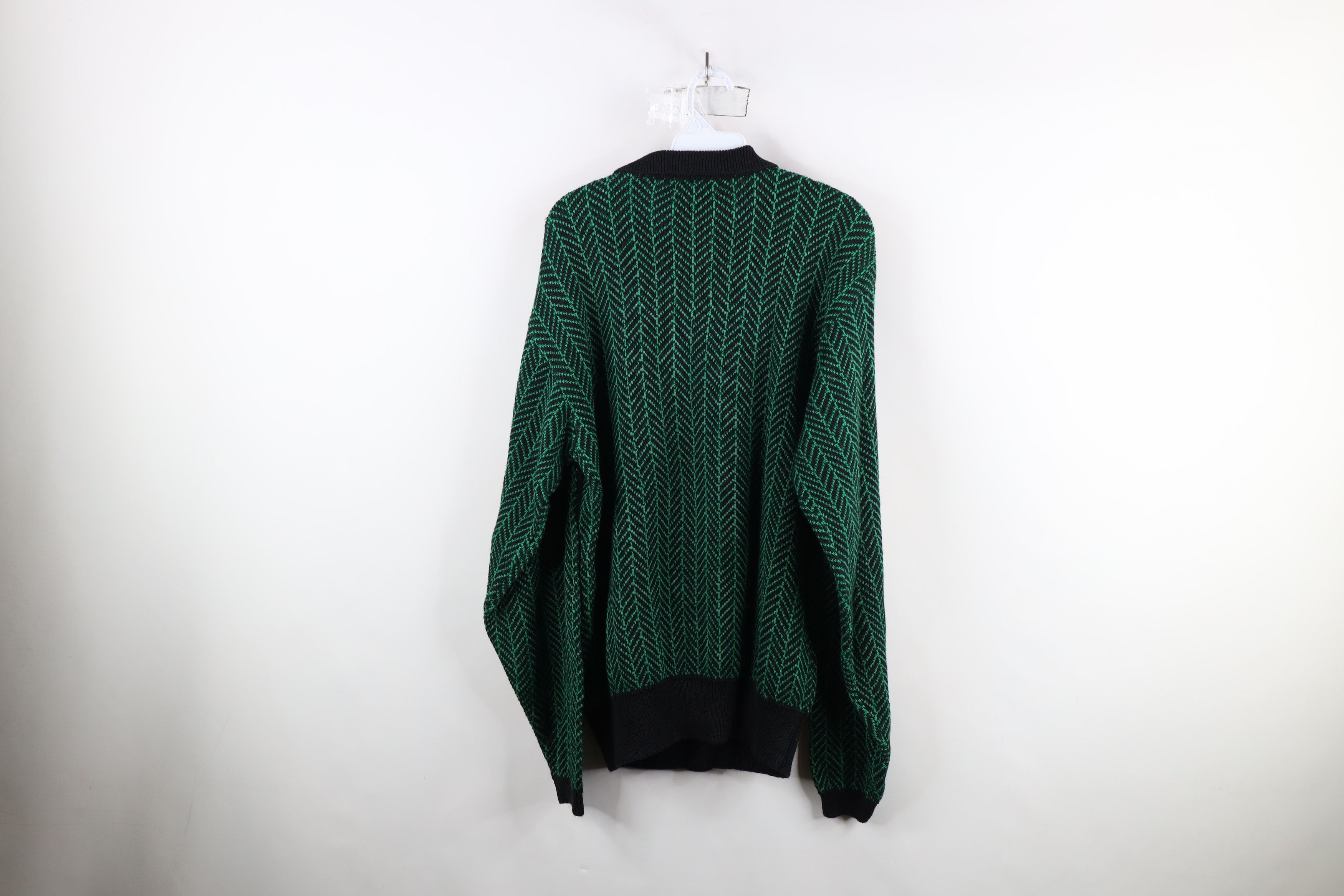 Vintage Deadstock Vintage 90s Streetwear Herringbone Knit Sweater Size US M / EU 48-50 / 2 - 9 Thumbnail