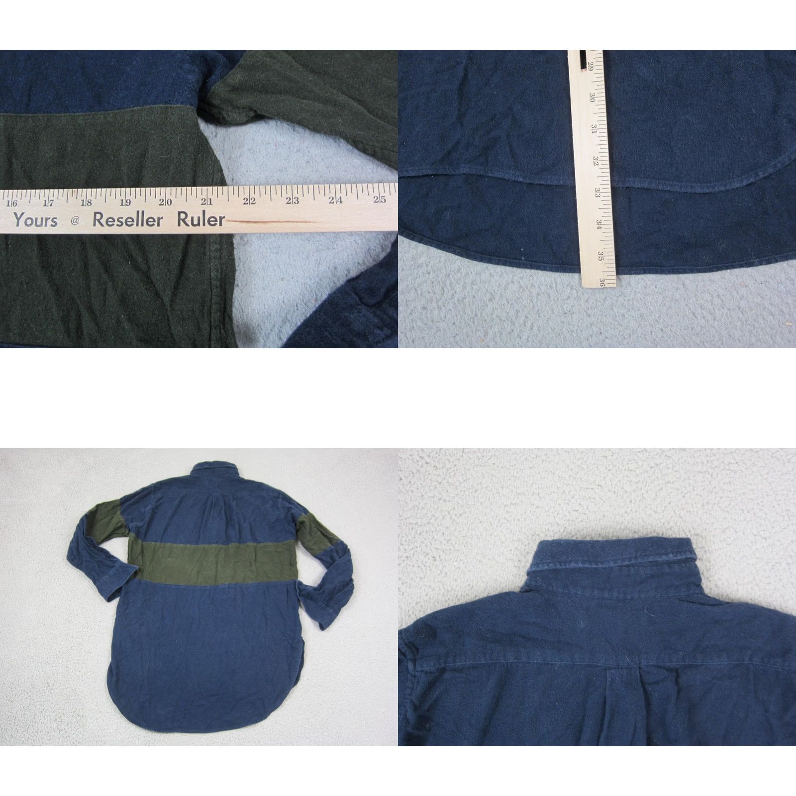 Uniqlo Uniqlo JW Anderson Polo Shirt Adult Medium Blue Flannel Rugby Long Sleeve Size US M / EU 48-50 / 2 - 8 Thumbnail