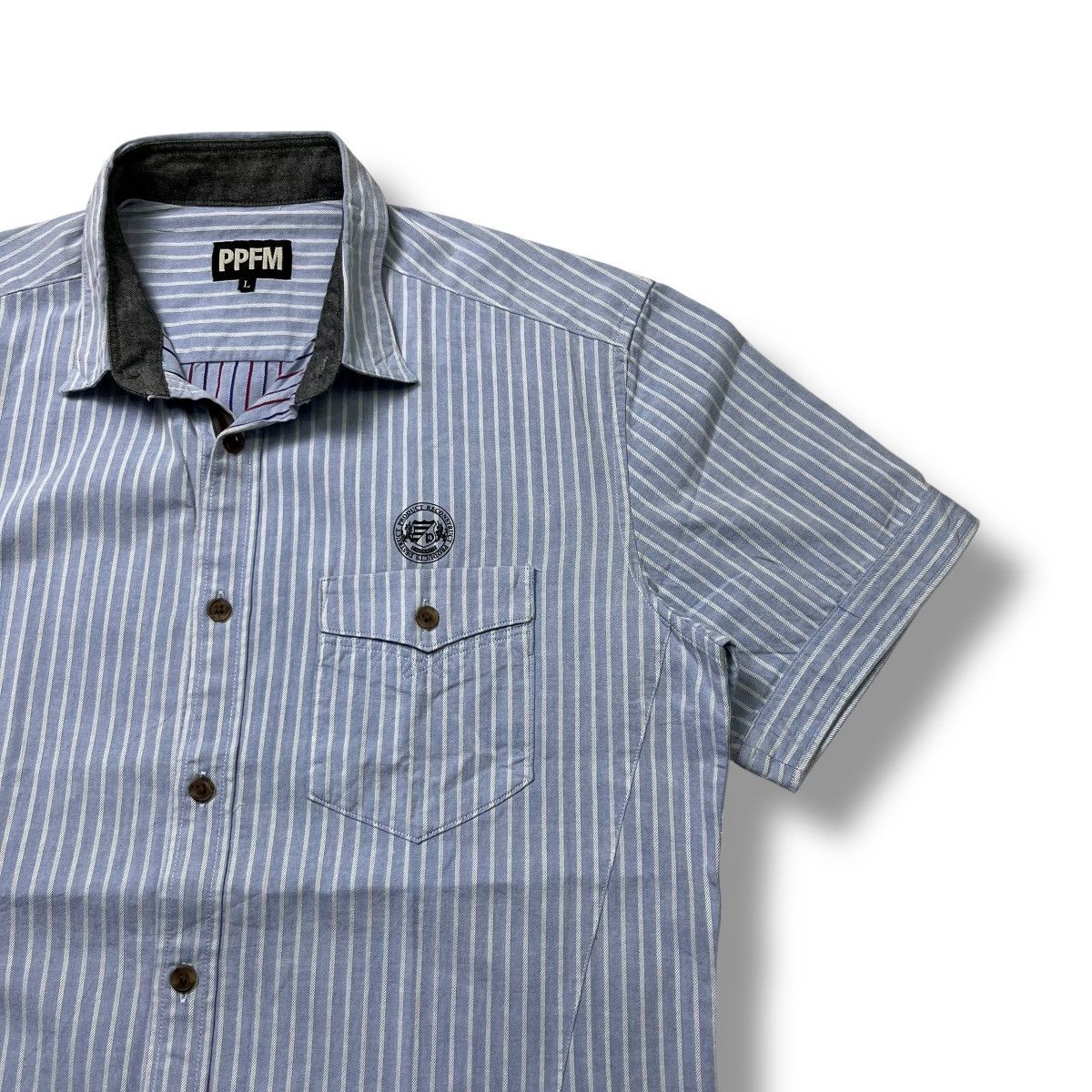 PPFM PPFM Reconstruct product striped button ups shirt Size US L / EU 52-54 / 3 - 2 Thumbnail