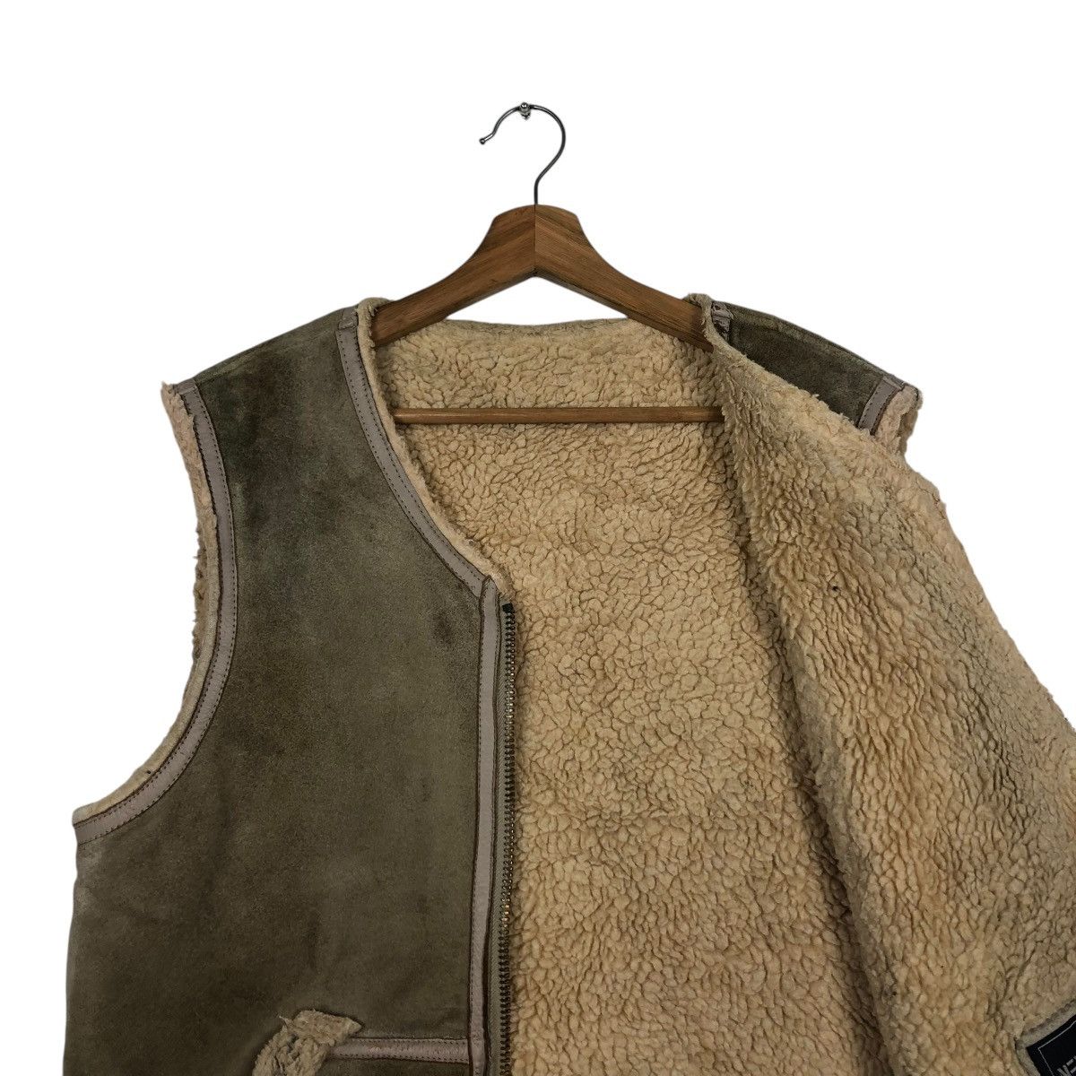 Japanese Brand 🔥VINTAGE GENUINE LEATHER TANK TOP SLEEVELESS NEXT STAGE Size US S / EU 44-46 / 1 - 14 Thumbnail