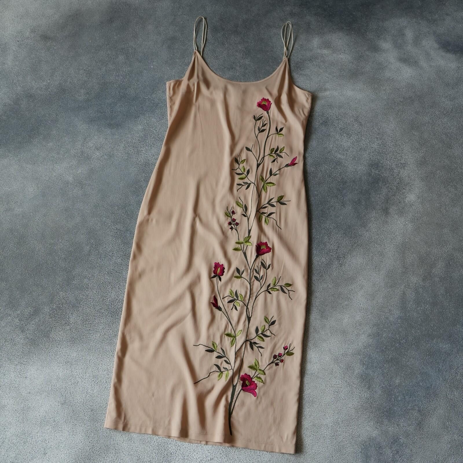Dolce & Gabbana S/S 1998 Dolce & Gabbana CAMPAIGN Flolar Slip Dress VINTAGE Size S / US 4 / IT 40 - 2 Thumbnail