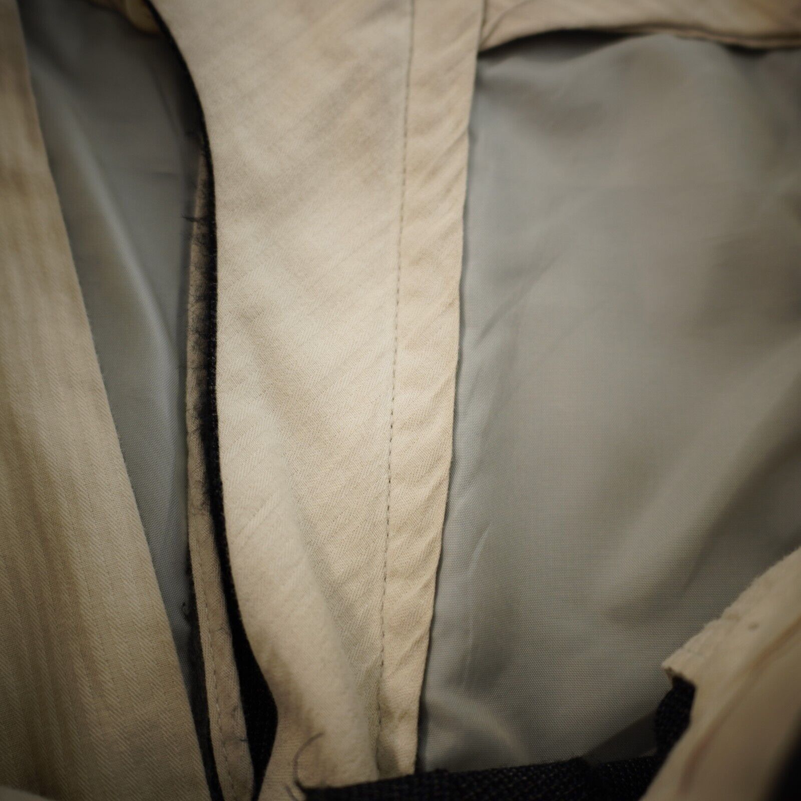 Jack Victor DAMAGED Jack Victor Thick Wool Blue Tan Check Pleated Cuffed Size 34R - 8 Thumbnail