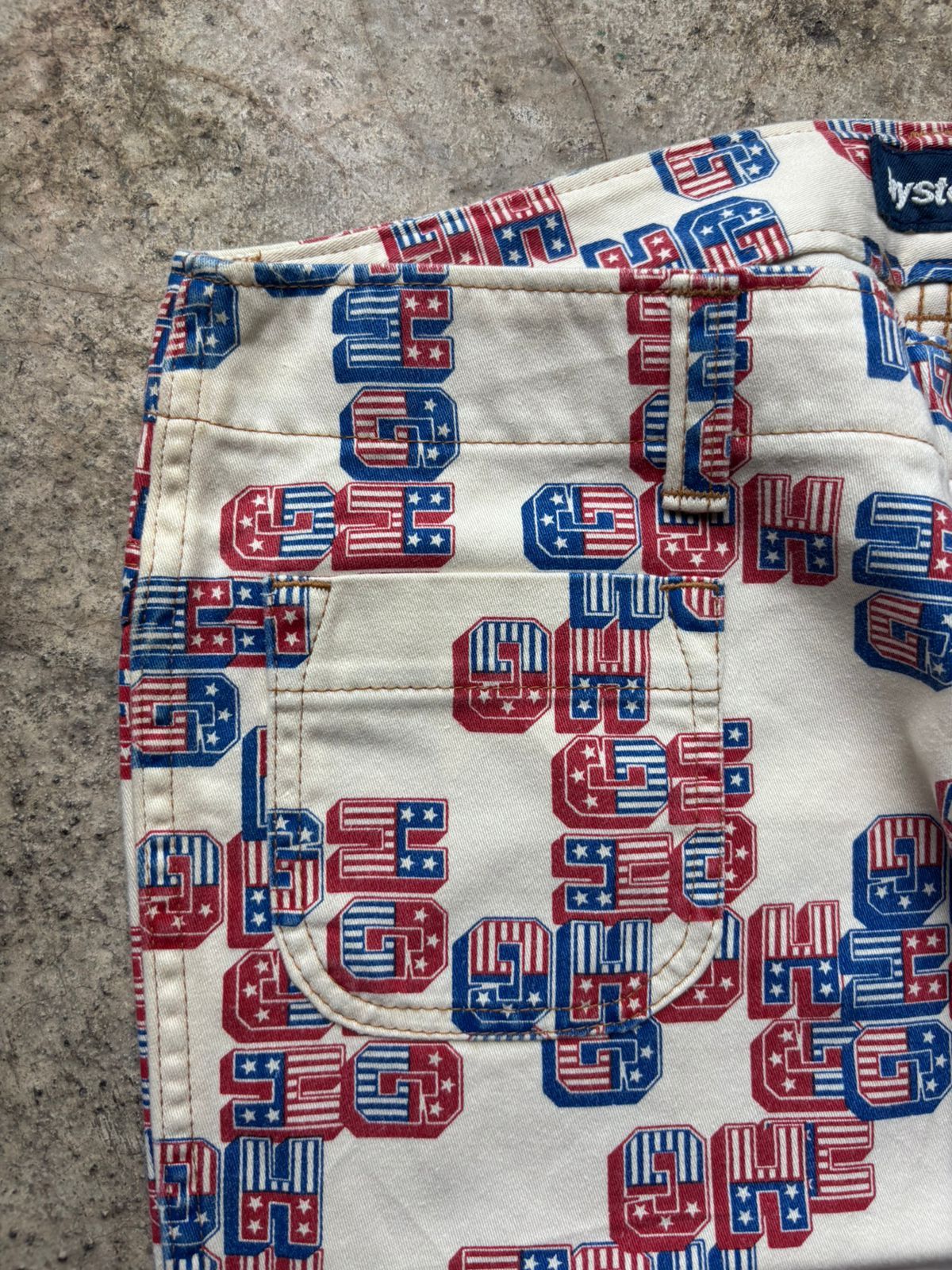 Hysteric Glamour 1990s Hysteric Glamour HG All Over Print Bell Bottom Jeans Size US 29 - 4 Thumbnail