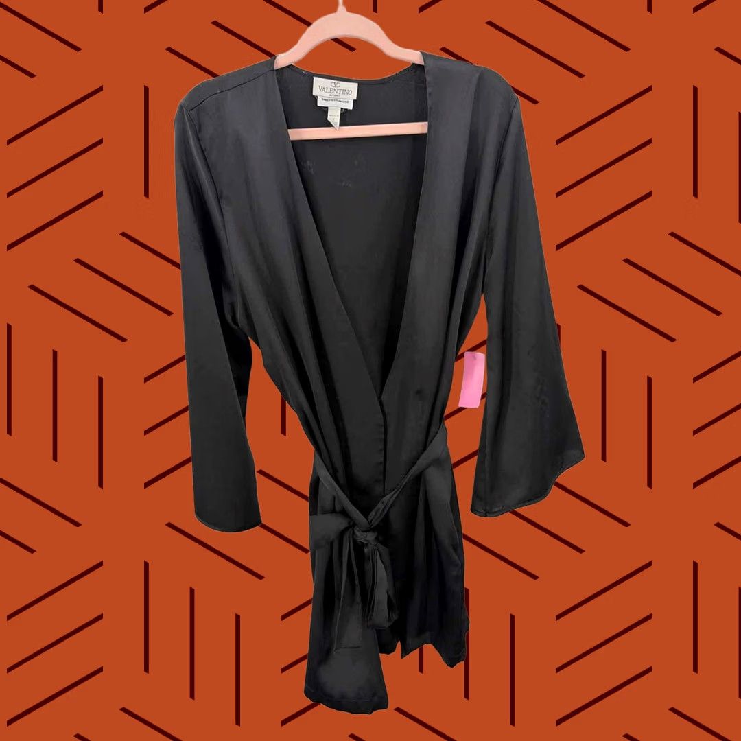 Valentino Valentino Robe Black Small Size ONE SIZE - 1 Thumbnail