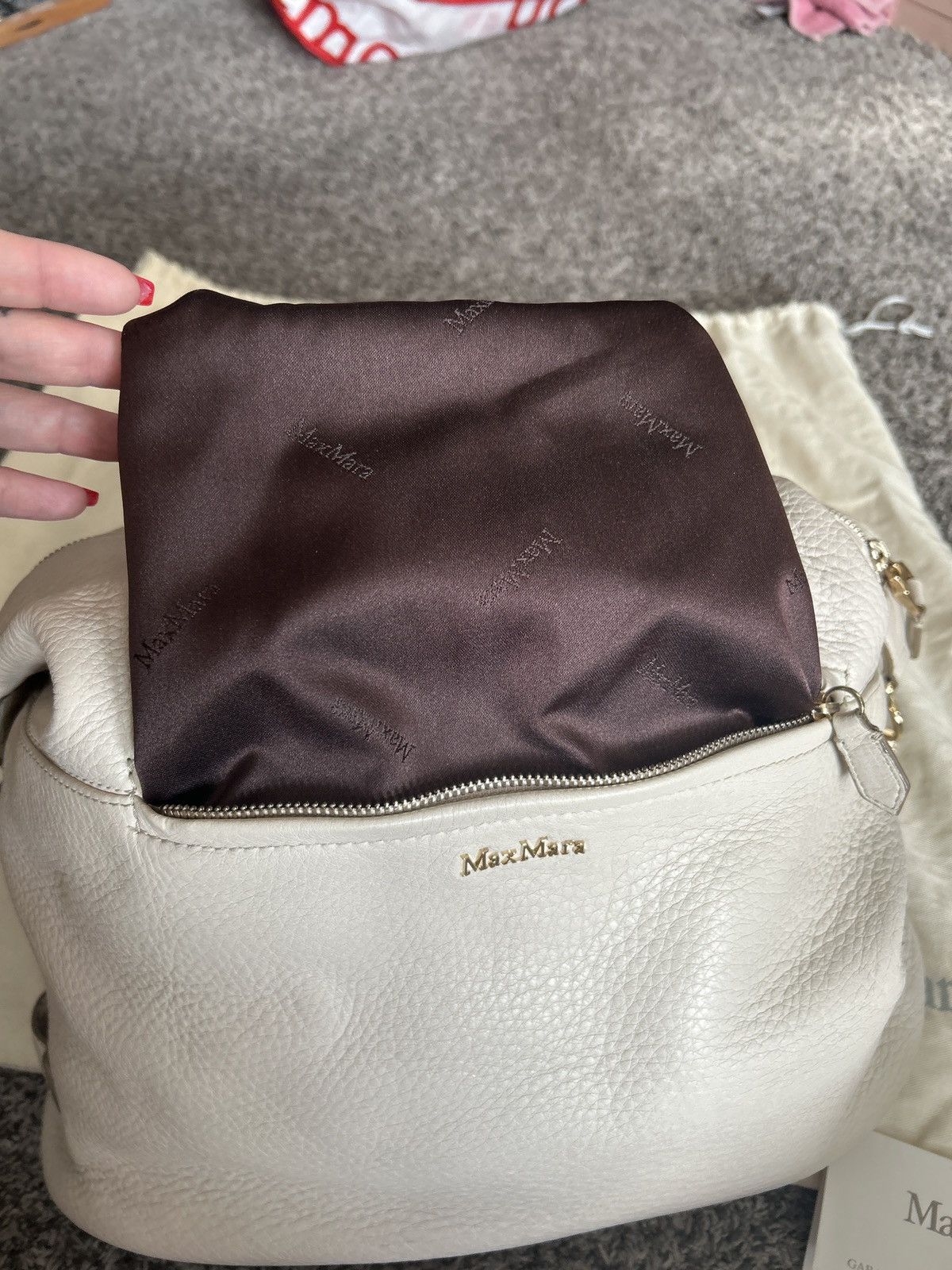 Max Mara Cachi cream with shoulder strap Size ONE SIZE - 10 Thumbnail
