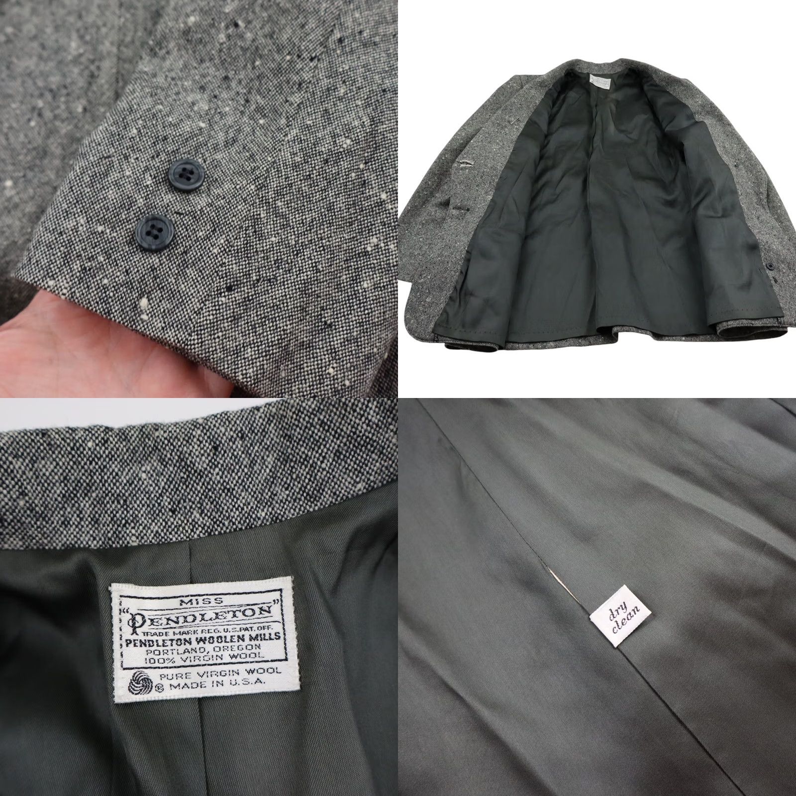 Pendleton Vintage Pendleton Wool Blazer Jacket Sports Coat Womens Medium Large 8 10 Size M / US 6-8 / IT 42-44 - 8 Thumbnail