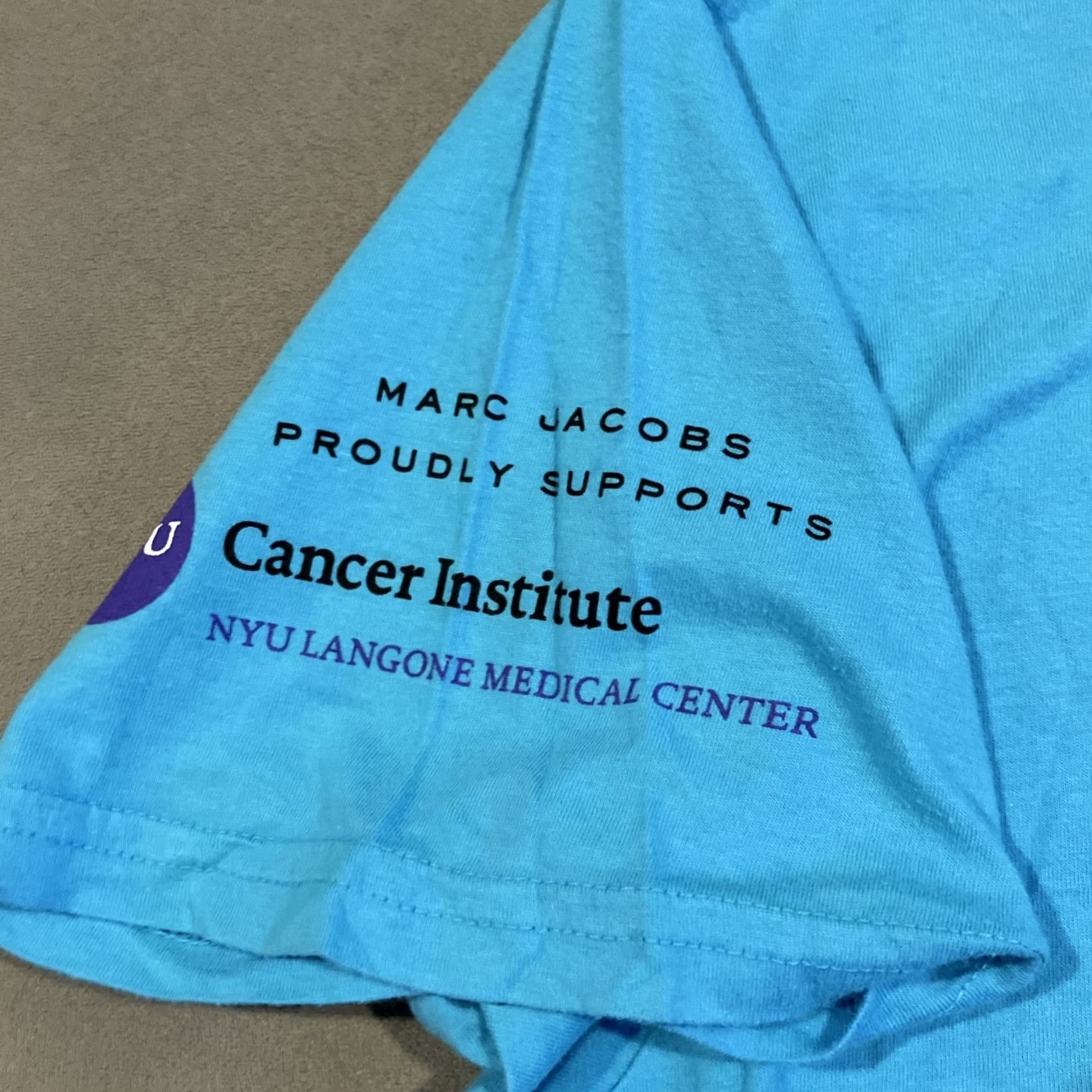 Marc Jacobs Marc Jacobs T-Shirt LRG Blue Graphic Tee 100% Cotton PROTECT THE SKIN YOU'RE IN HELENA CHRISTENSEN Mens Size US L / EU 52-54 / 3 - 3 Thumbnail