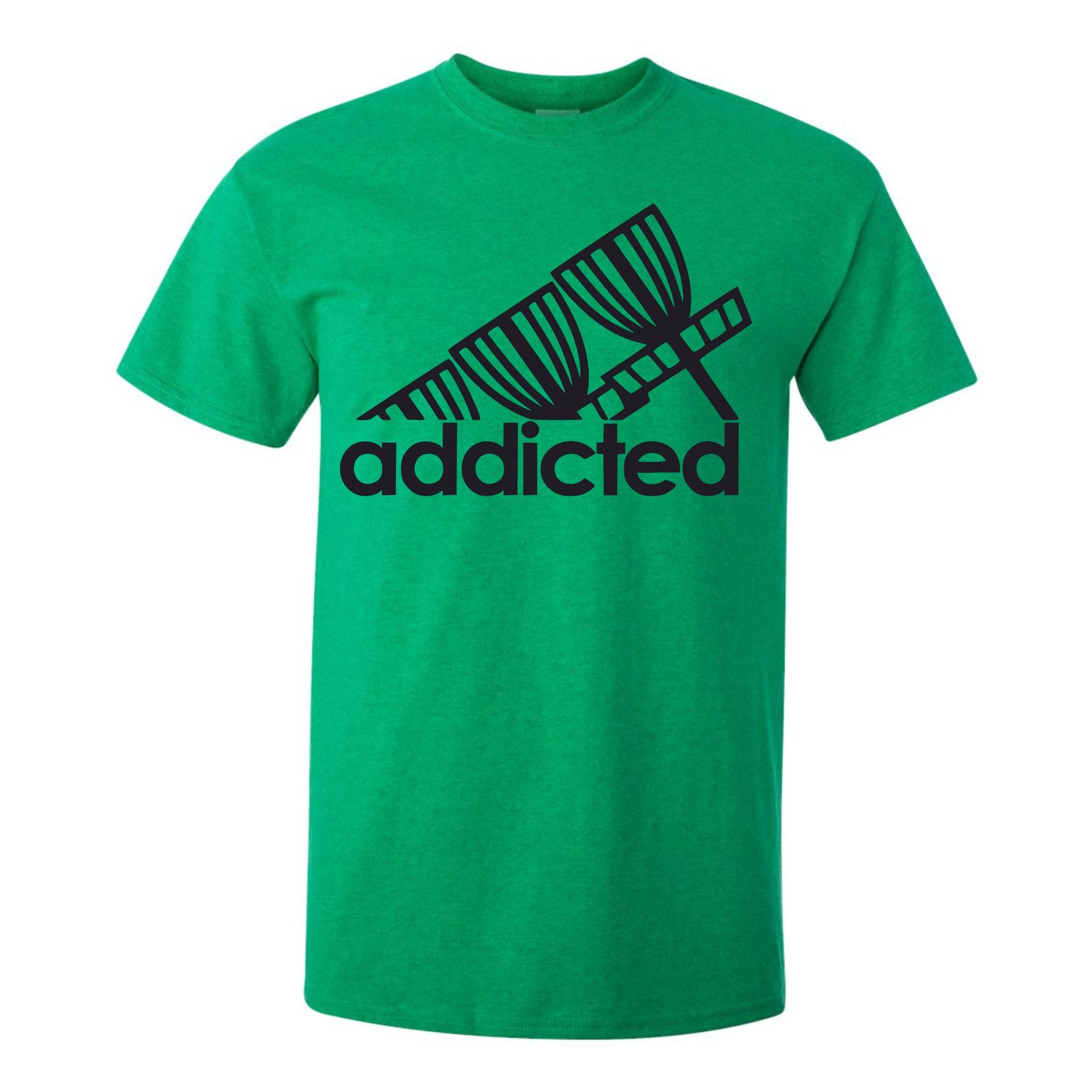 Gildan Disc Golf T Shirt ADDICTED Discgolfer Discgolfing Shirt Size US XL / EU 56 / 4 - 7 Thumbnail