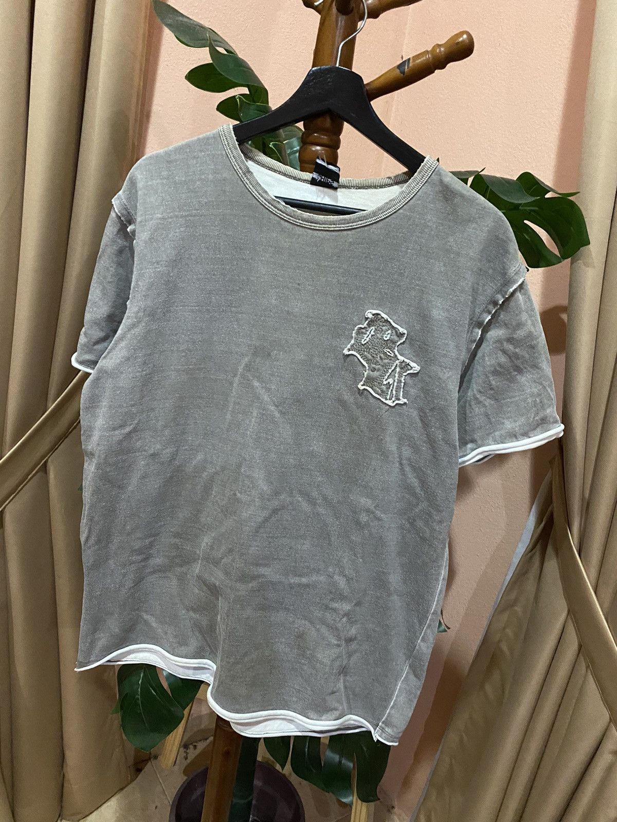 SHIPS Ships Vintage Beige Distressed T-Shirt – Size US L / EU 52-54 / 3 - 2 Thumbnail