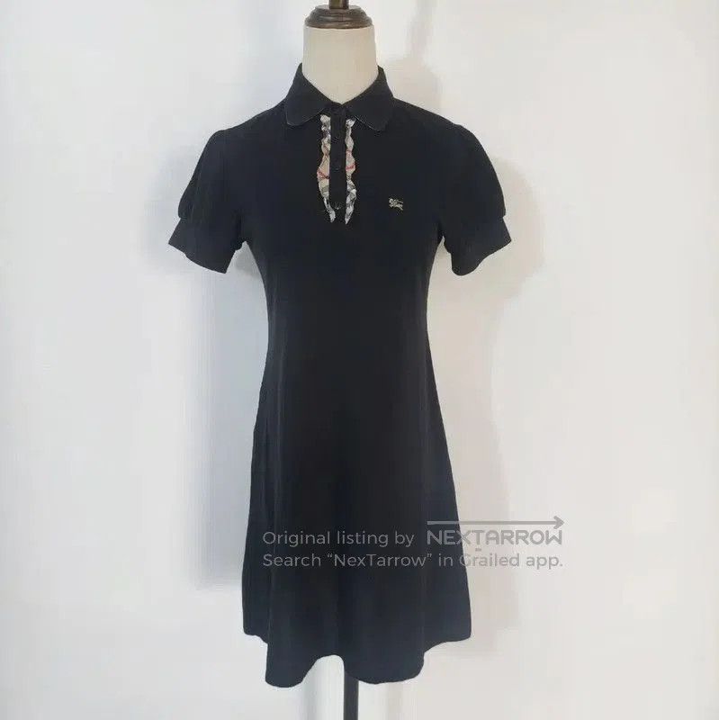 Burberry Black Cotton Summer Dress S Size.