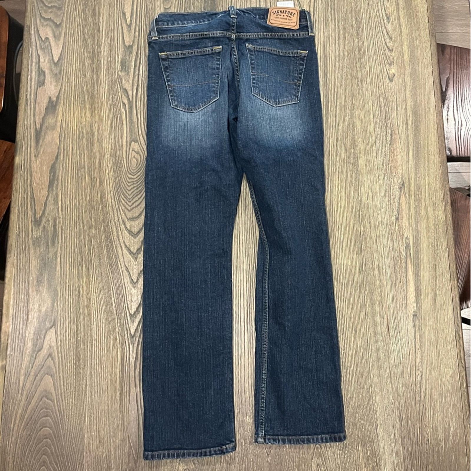 Levi's Levis Signature Straight Jeans Mid Rise Whisker Size US 30 / EU 46 - 11 Thumbnail