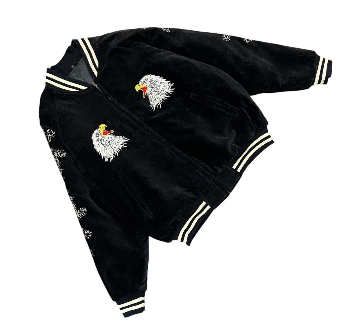 Japanese Brand Bomber jacket sukajan japan yokosuka souvenir velvet Size US L / EU 52-54 / 3 - 3 Thumbnail