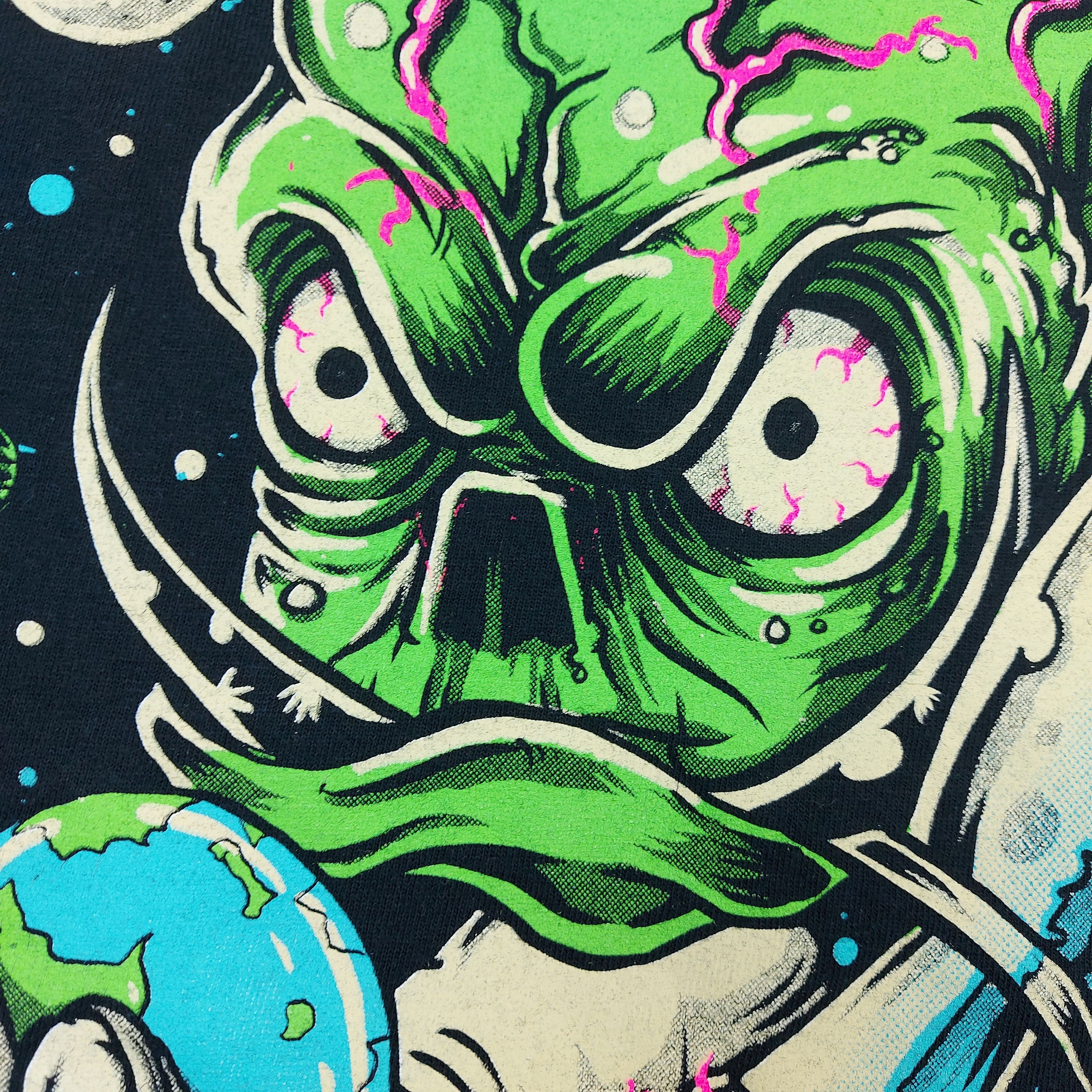 Band Tees VTG 2003 Enter Shikari Alien Brain Monster MySpace Era TEE Size US S / EU 44-46 / 1 - 6 Thumbnail