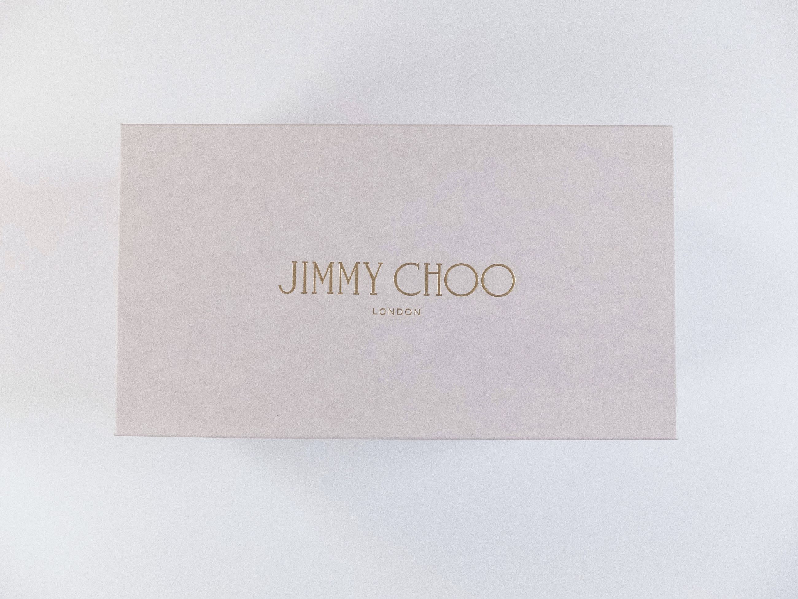Jimmy Choo JIMMY CHOO Nako Flat blue logo embroidered leather flats 38 Size US 8 / IT 38 - 14 Thumbnail
