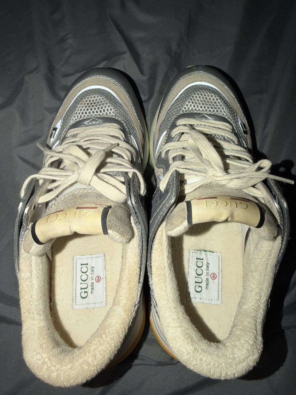 Gucci Gucci Ultraspace ‘Silver Metallic’ Size 6.5 Gucci Size US 8 / EU 41 - 6 Thumbnail