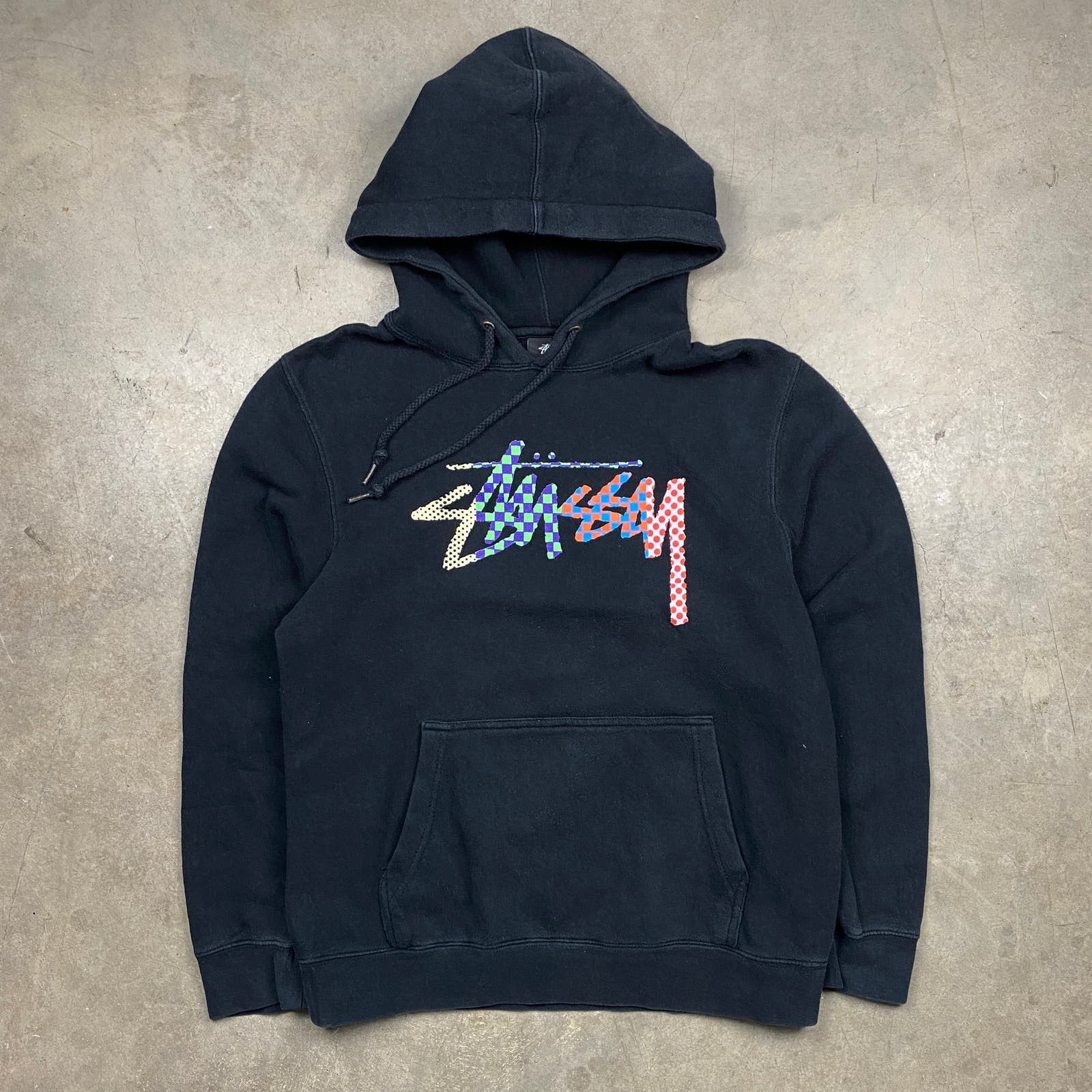 image of Stussy Vintage Stüssy Hoodie Small in Black, Men's