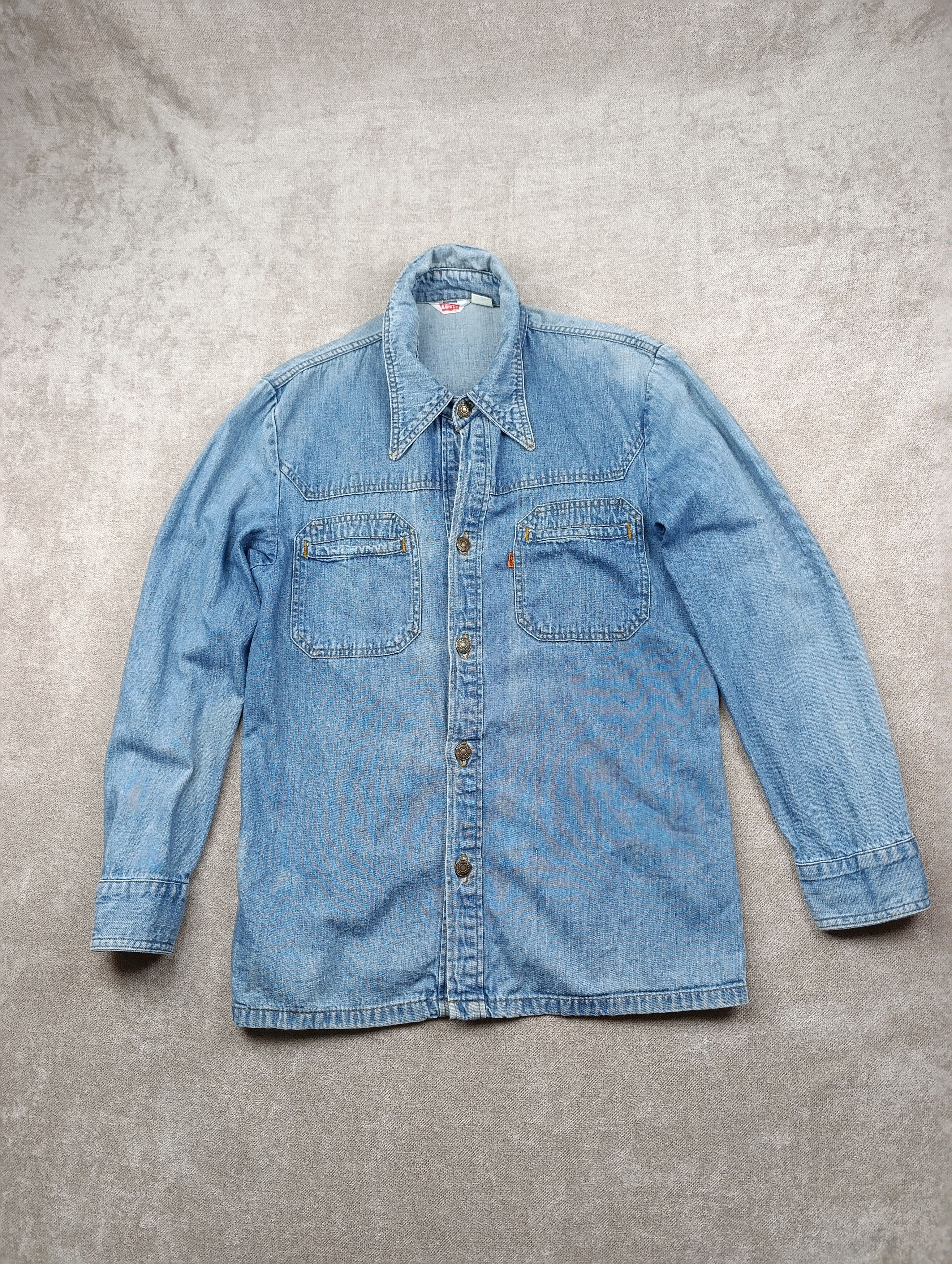Levi's Vintage Clothing Levis Vintage Denim Shirt Orange Tab Made In USA Size US L / EU 52-54 / 3 - 1 Thumbnail