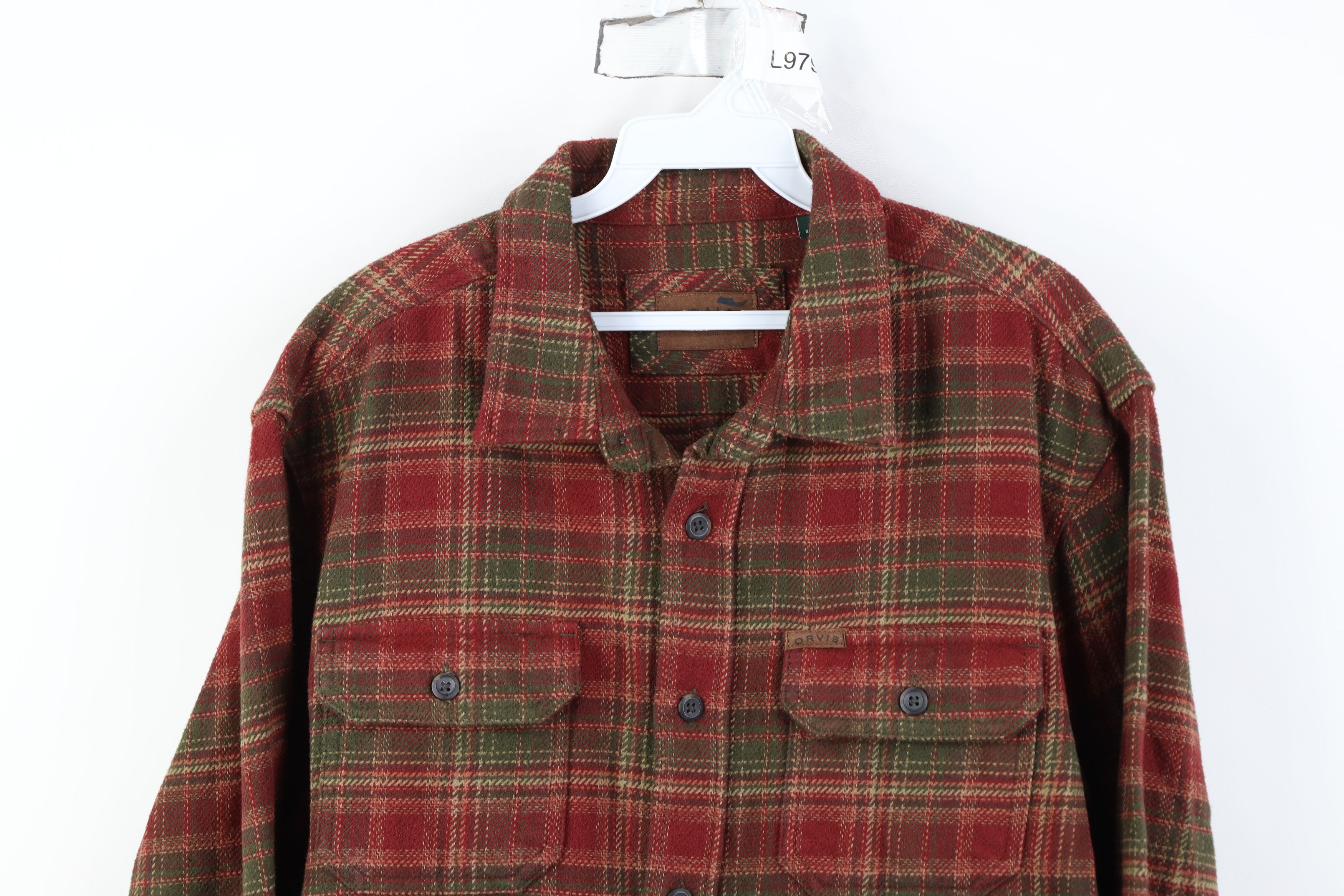 Orvis Vintage Orvis Heavyweight Button Shirt Jacket Jac Plaid Size US L / EU 52-54 / 3 - 2 Thumbnail