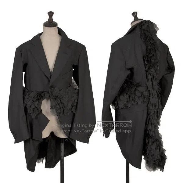 Comme des Garcons Comme des Garcons Black vintage lace blazer top Size S / US 4 / IT 40 - 1 Thumbnail
