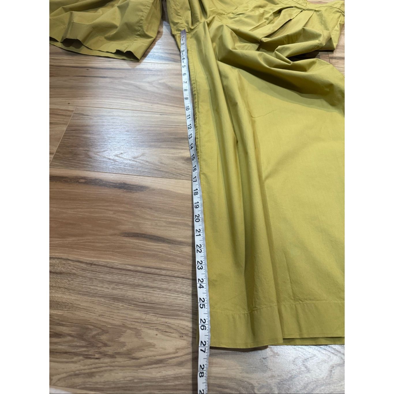 DOEN Doen Women's Yellow/Green Valentin Pleated Cotton-poplin Wid Size 30" / US 8 / IT 44 - 9 Thumbnail