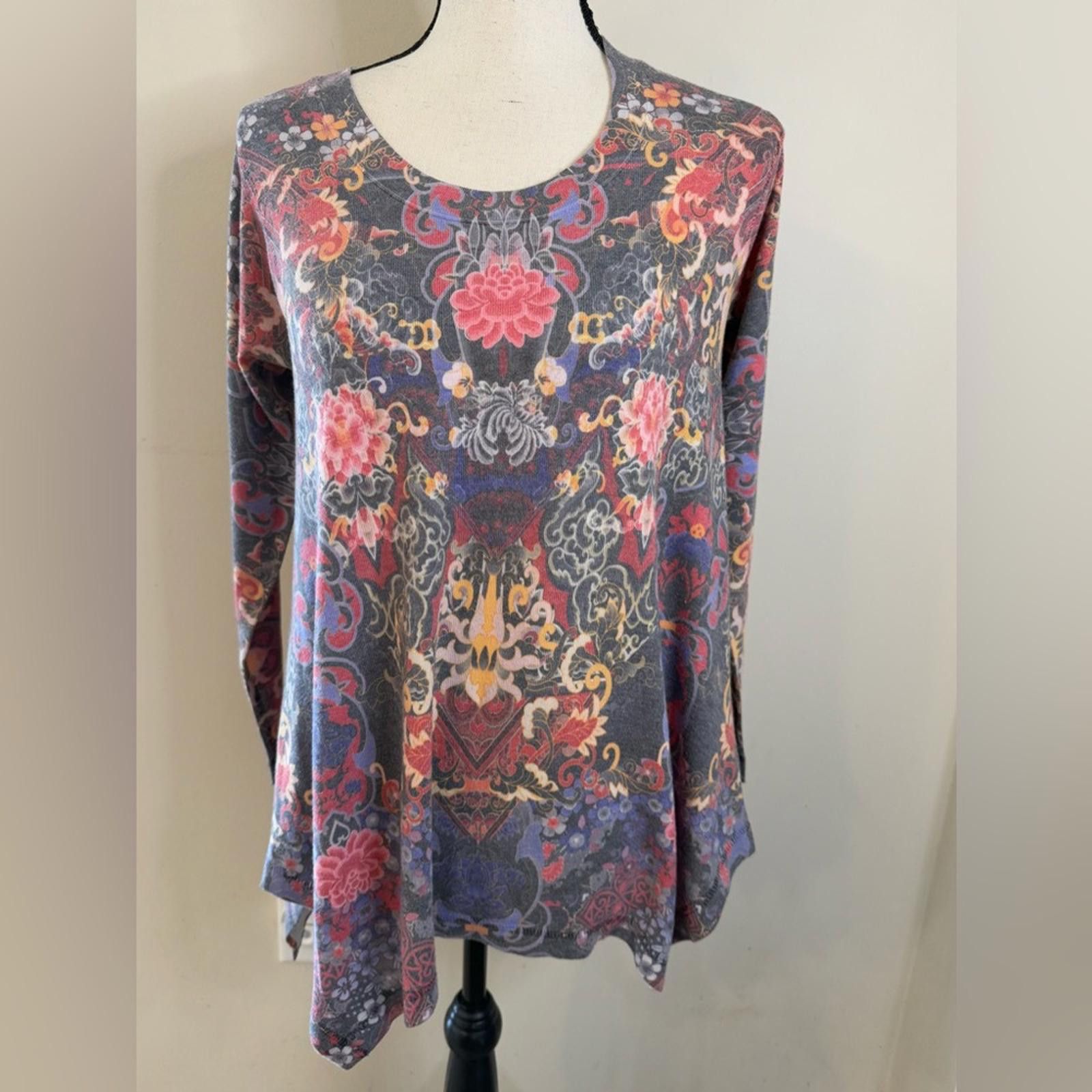Other Soft Surroundings multicolored floral sweater SZ PXS Size XS / US 0-2 / IT 36-38 - 1 Thumbnail