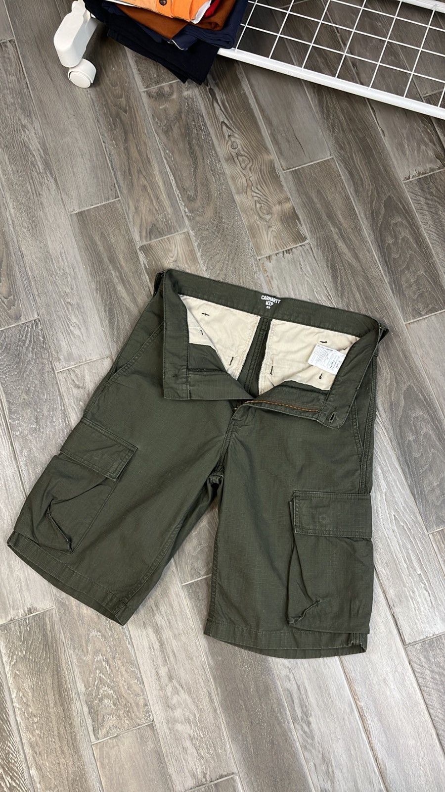 Carhartt × Carhartt Wip Hype Cargo Carhartt millitary short Size US 29 - 6 Thumbnail