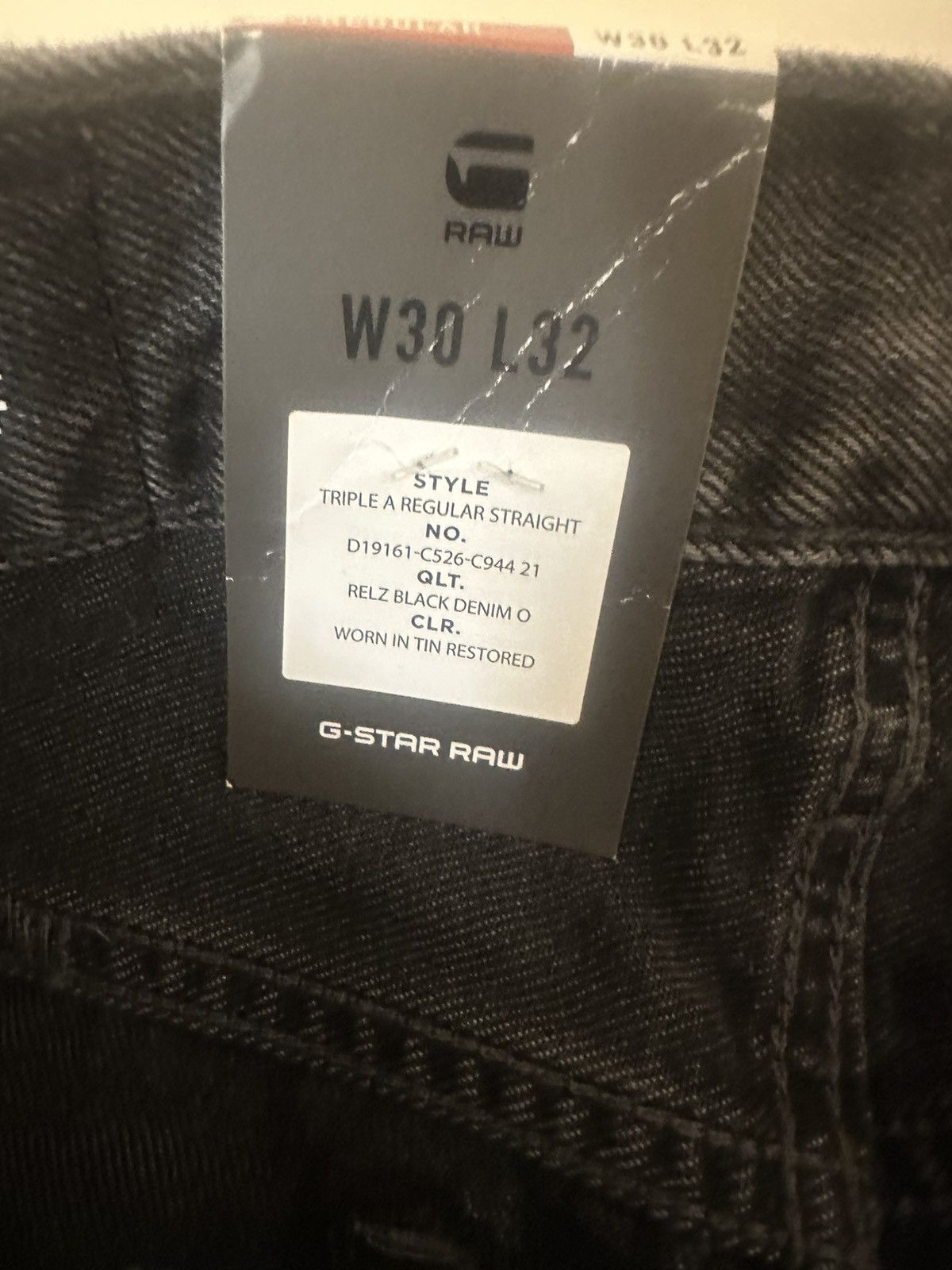 G-Star × Vintage G-Star Raw Restored Suture Embroidered Denim 30 x 32 Size US 30 / EU 46 - 6 Thumbnail