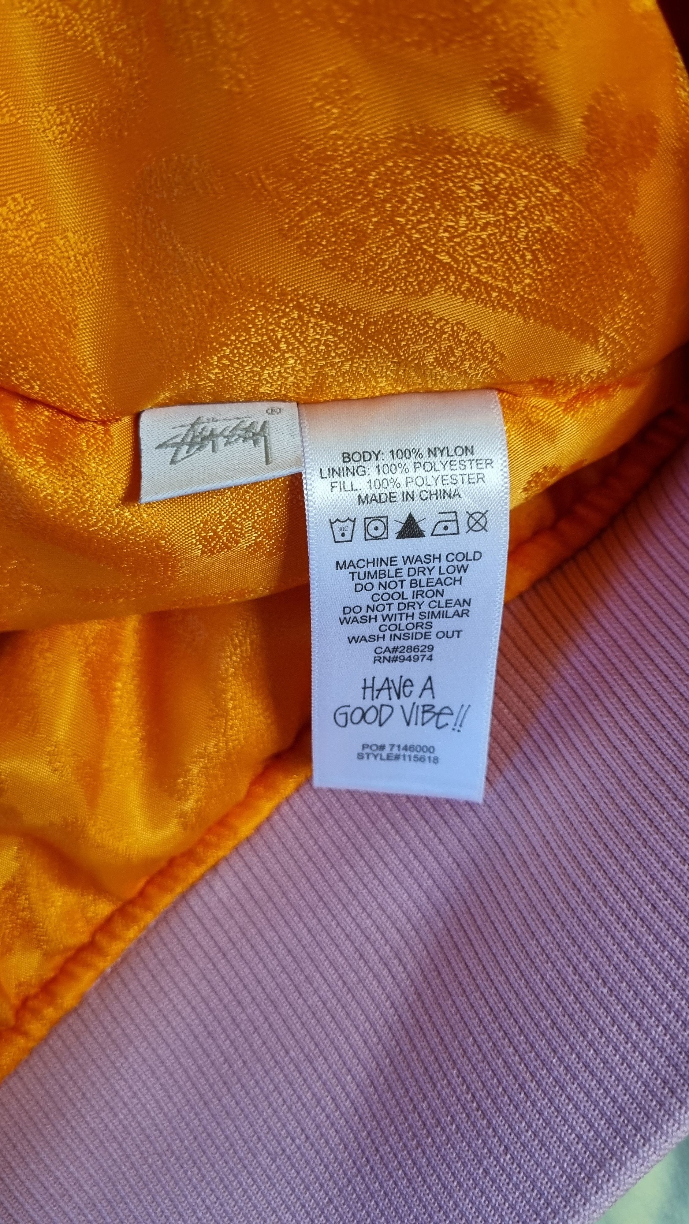Stussy Stussy Dyed Nylon Bomber Jacket Size US XL / EU 56 / 4 - 3 Thumbnail