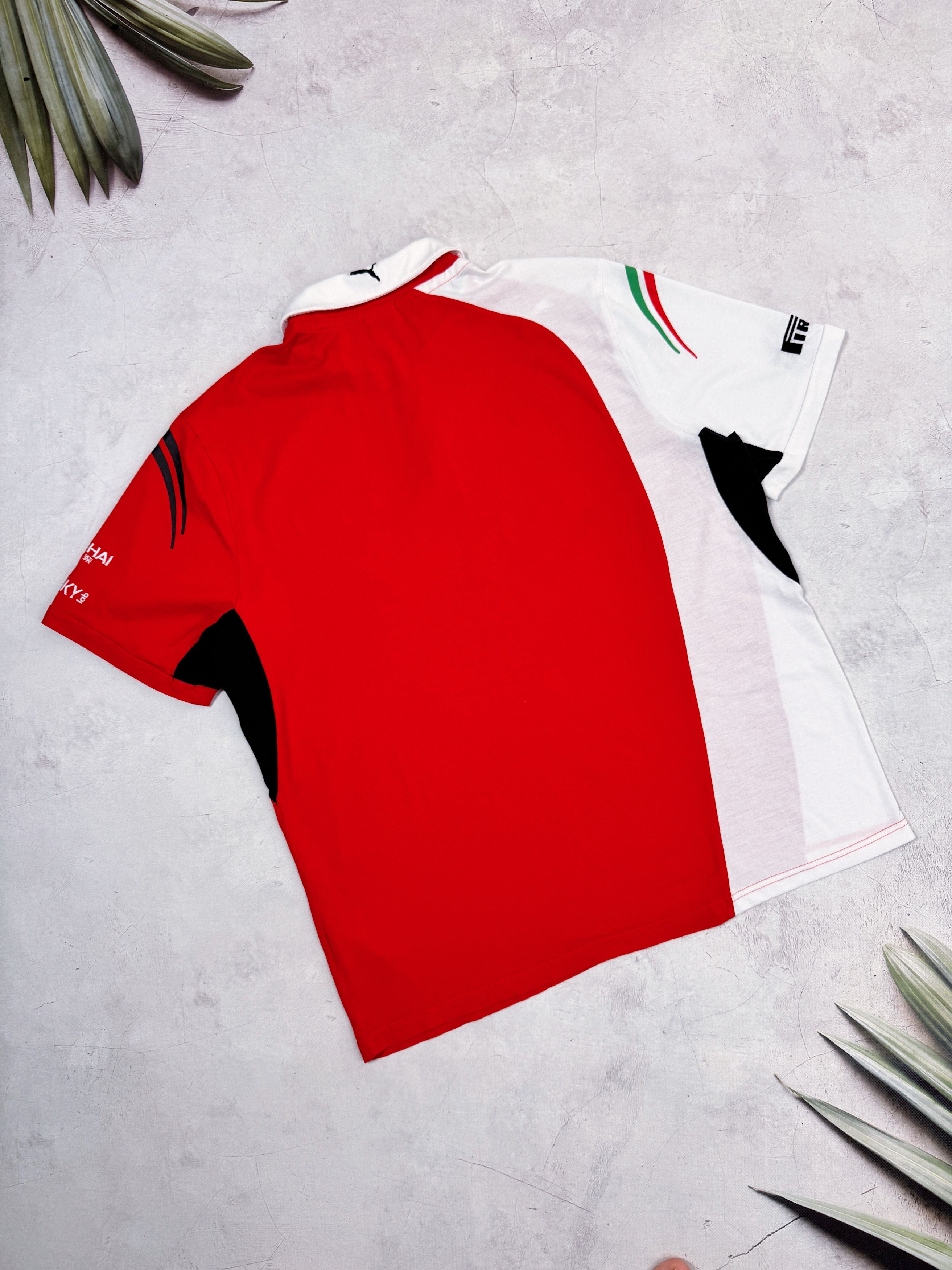 Ferrari Puma & Scuderia Ferrari Polo T-Shirt Santander Pirelli F1 Size US XL / EU 56 / 4 - 11 Thumbnail