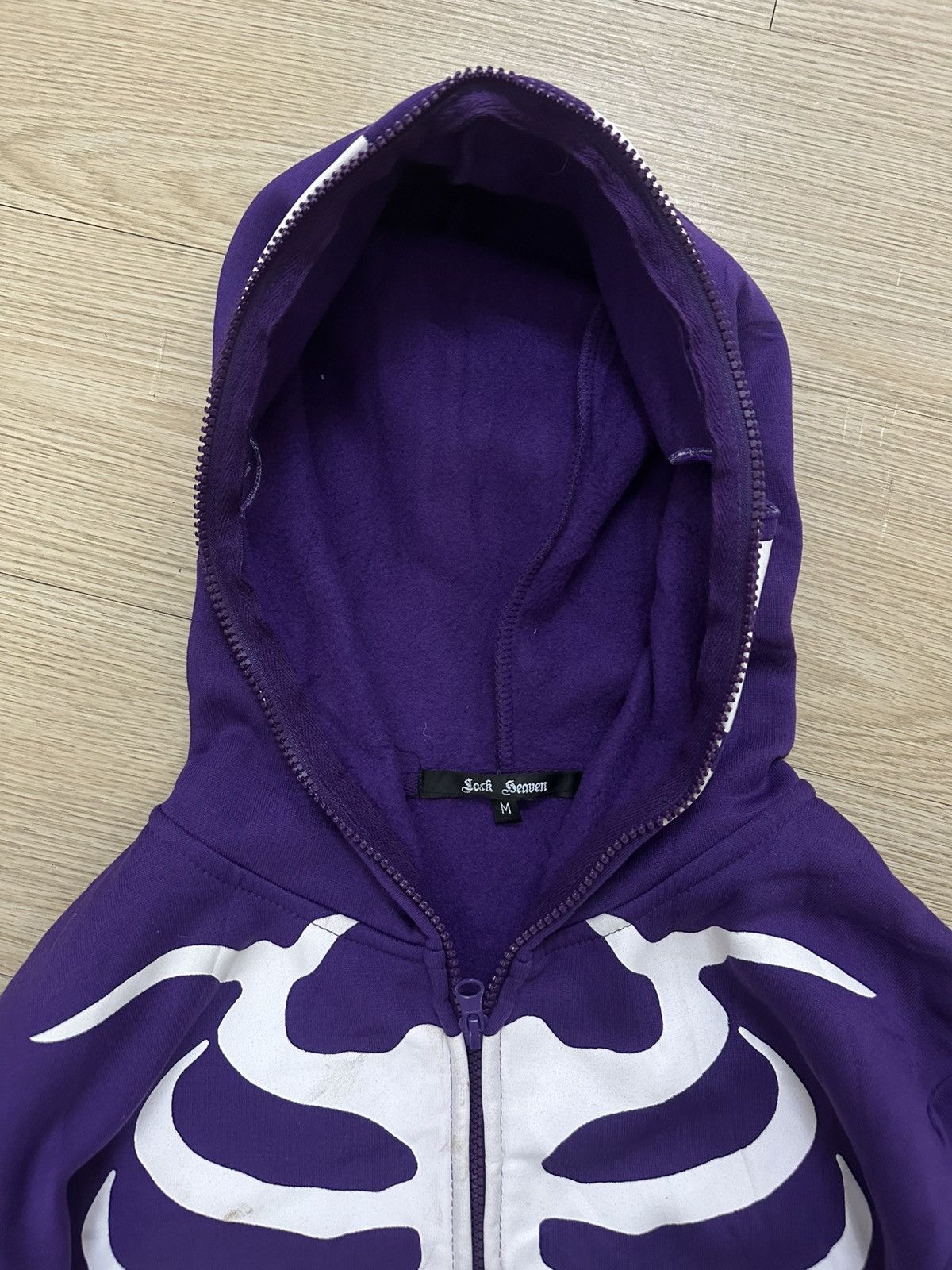Japanese Brand Rare And Beautiful Lock Heaven Skulls Full Zipper Hoodie Size US M / EU 48-50 / 2 - 8 Thumbnail
