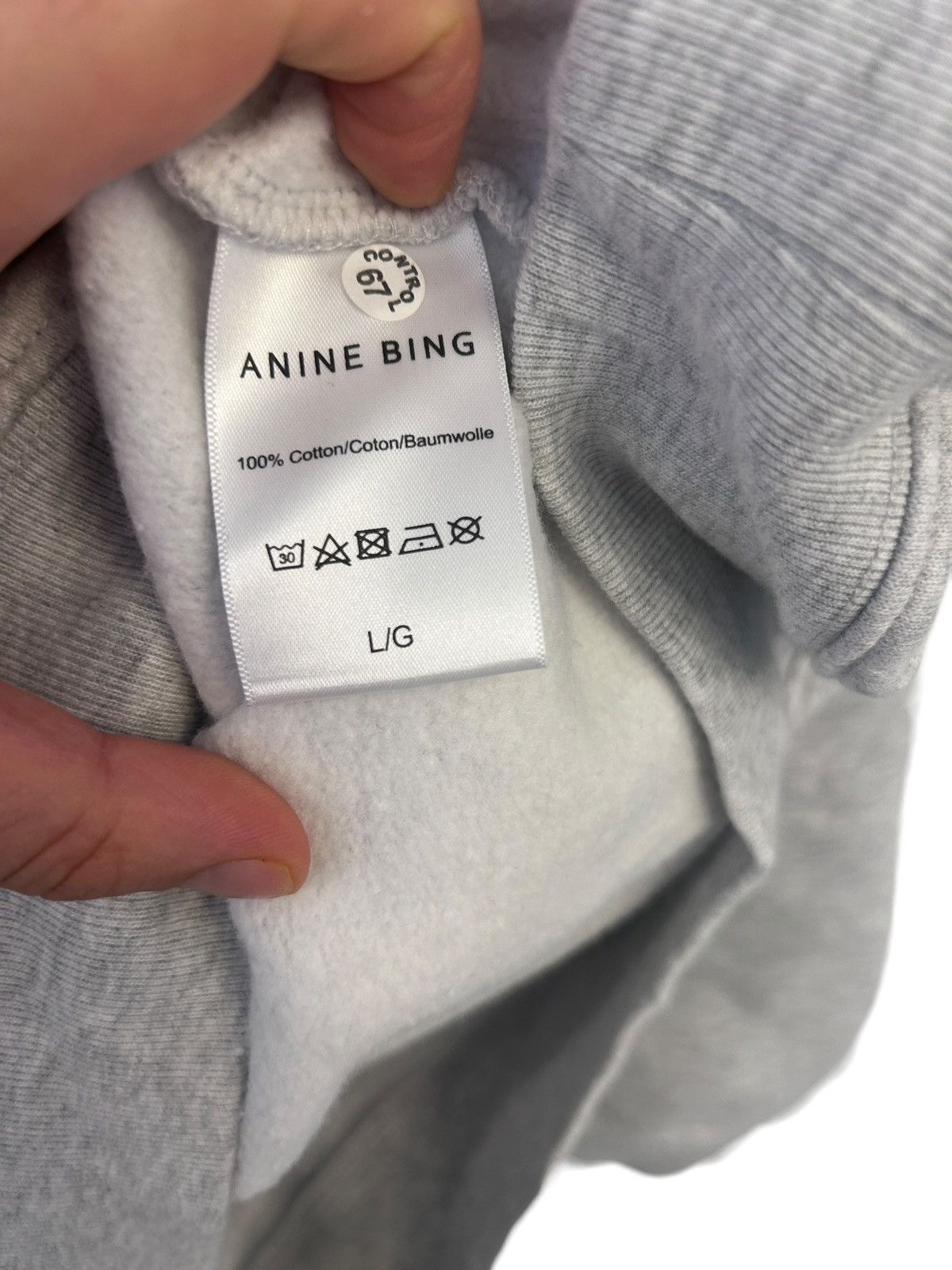 Anine Bing Anine Bing Sport Tyler Sweatshirt Heather Grey Large NWT Size L / US 10 / IT 46 - 7 Thumbnail