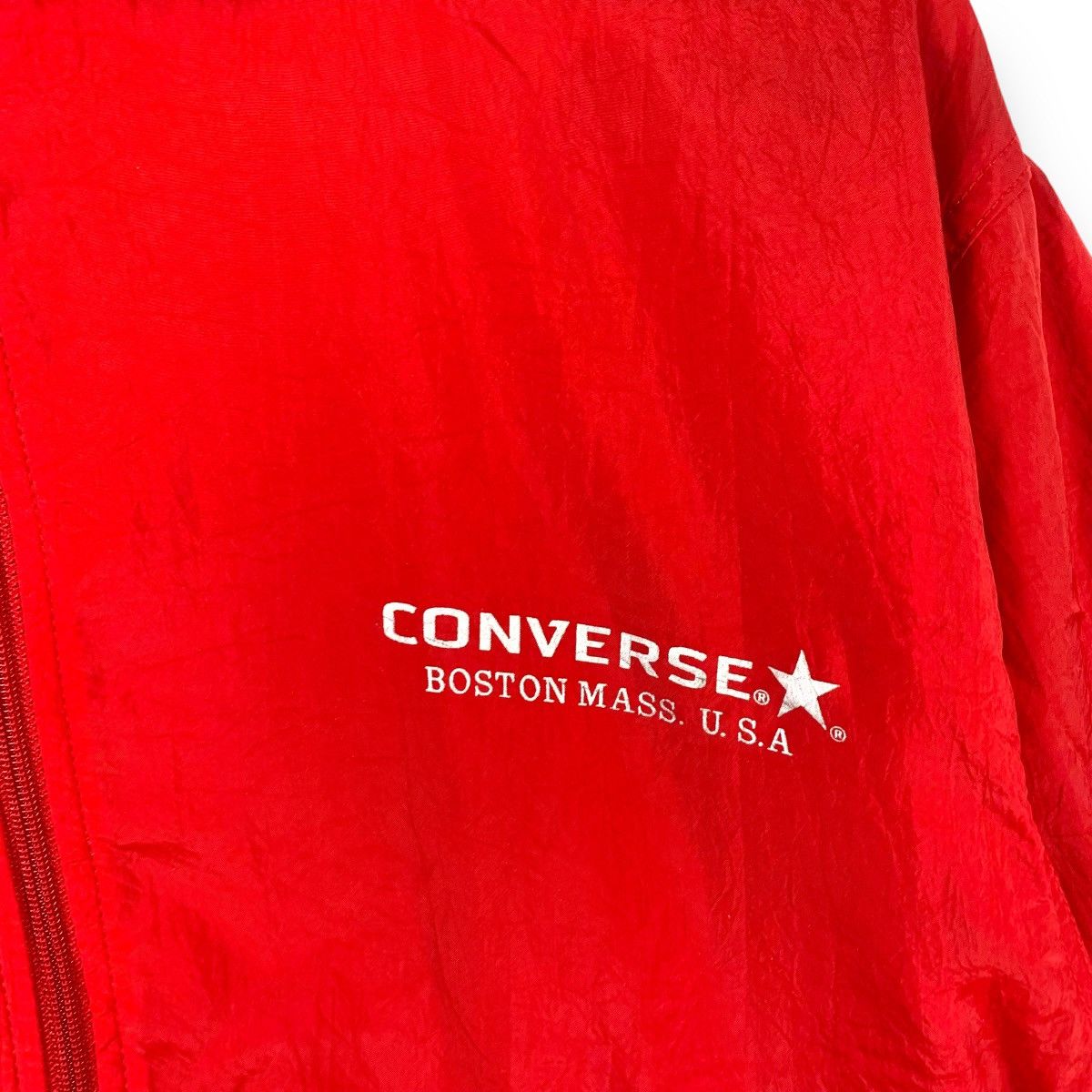 Converse Vintage CONVERSE ALL START Windbreaker Red Jacket Size L / US 10 / IT 46 - 3 Thumbnail