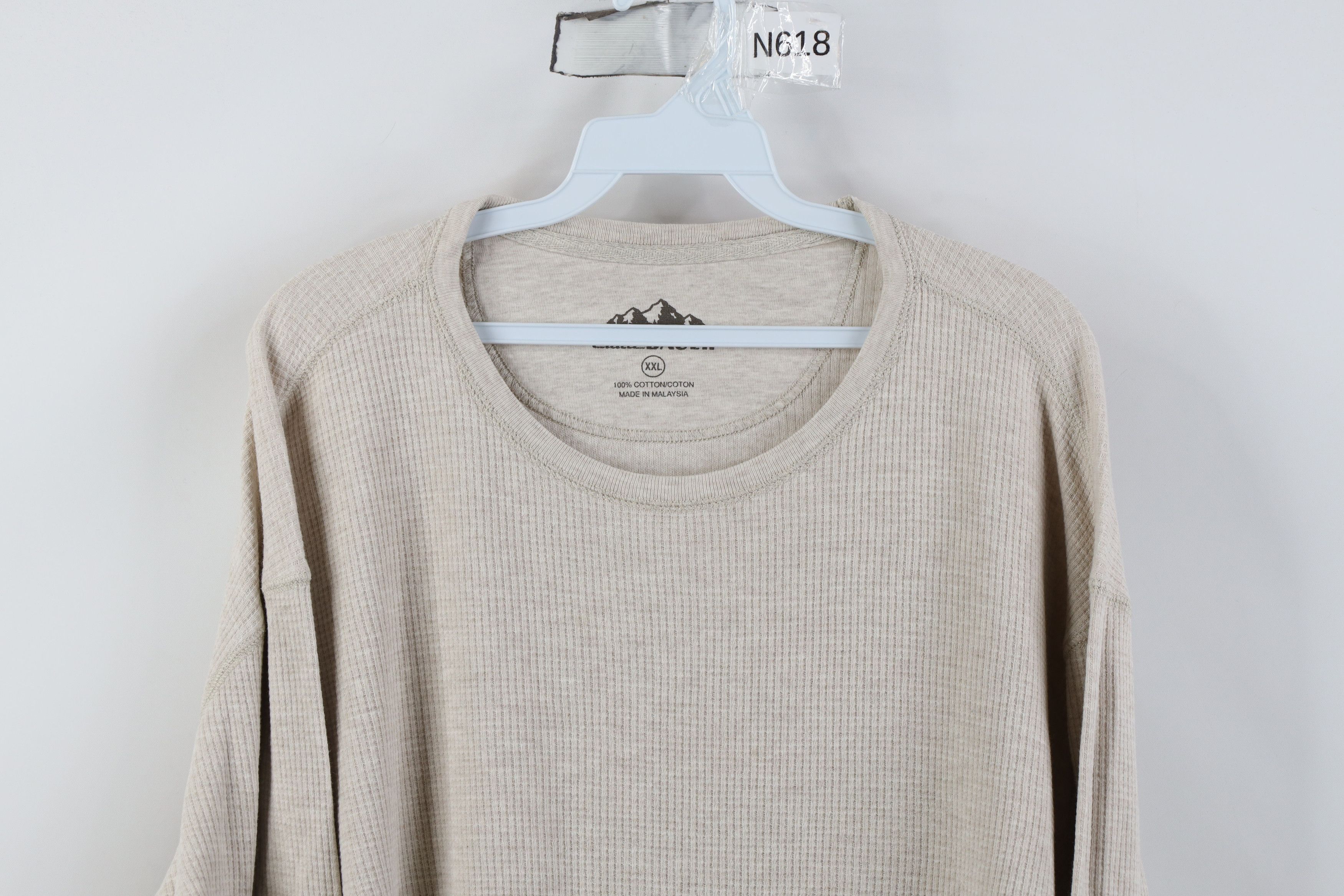 Eddie Bauer Vintage Y2K Eddie Bauer Waffle Knit Long Sleeve T-Shirt Size US XXL / EU 58 / 5 - 2 Thumbnail