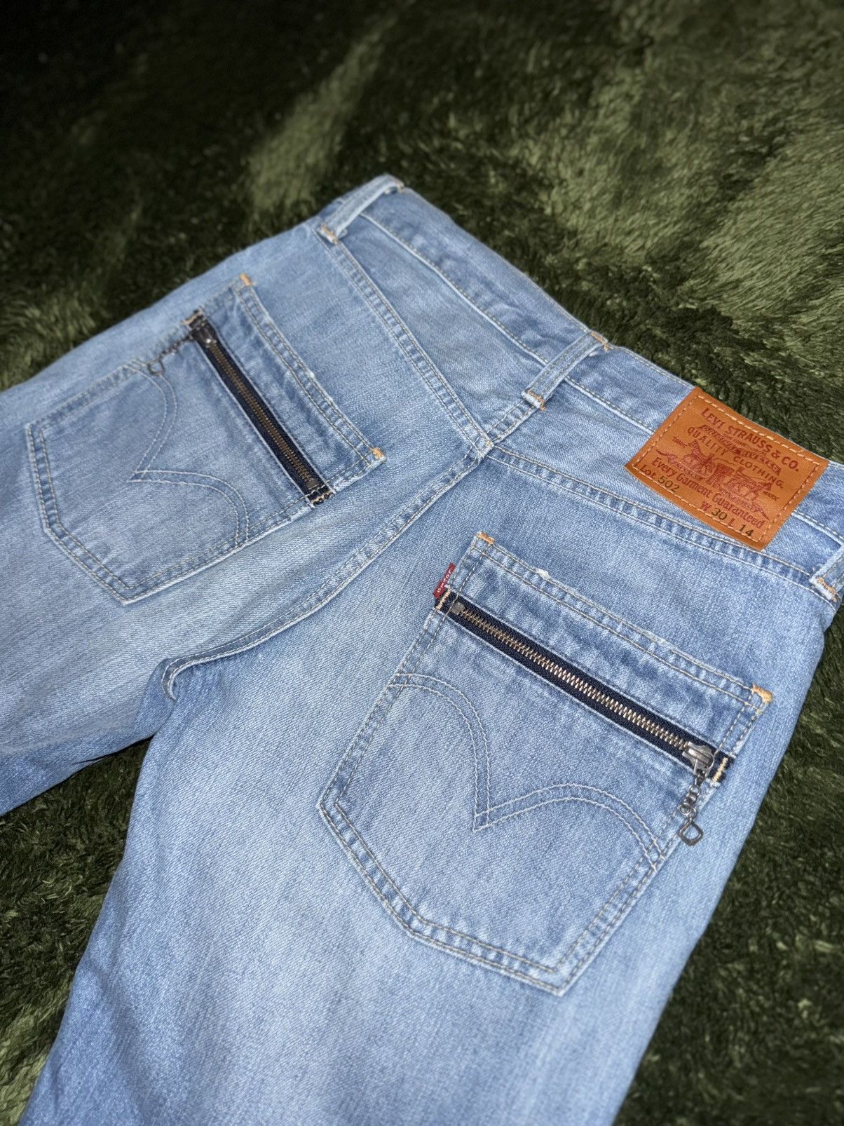 Levi's [30x14] Levi’s 502 Japan Release Zip Pocket Denim Shorts Size US 30 / EU 46 - 7 Thumbnail