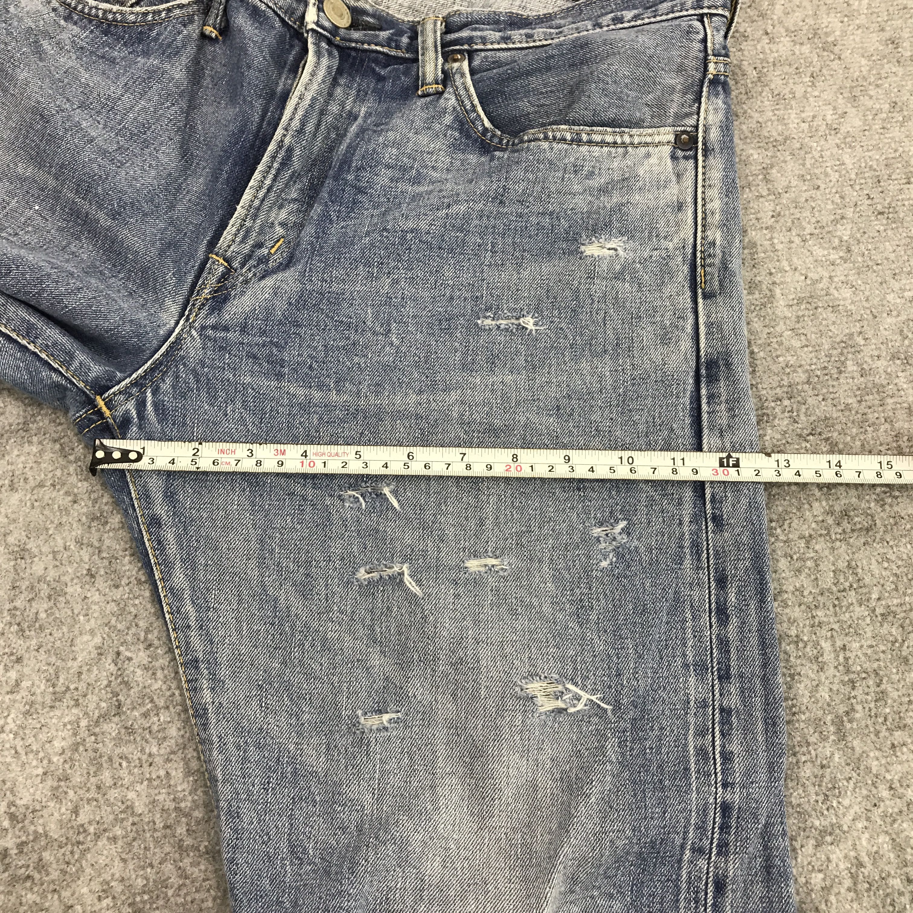 Edwin × Japanese Brand Denim Redline edwin Japan distressed style jean Pants Size US 33 - 5 Thumbnail