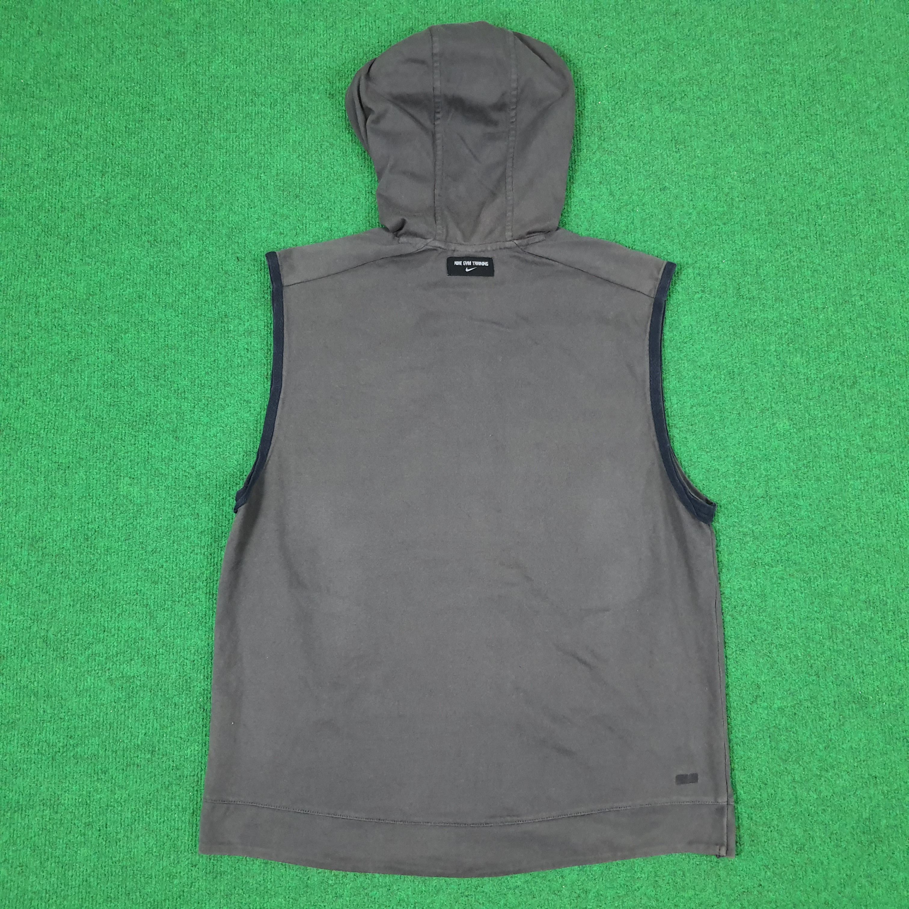 Nike × Vintage Vintage Nike Gym Training Outdoor Sleeveless Zipper Hoodie Size US M / EU 48-50 / 2 - 3 Thumbnail