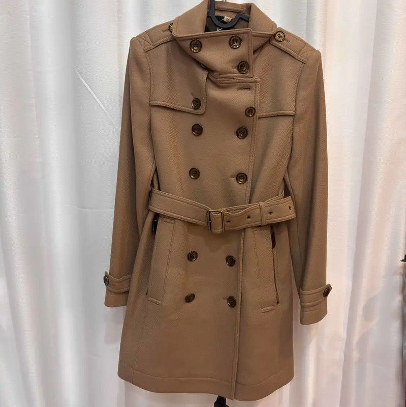 Burberry Burberry Camel Wool Long Coat for Women Size M / US 6-8 / IT 42-44 - 1 Thumbnail