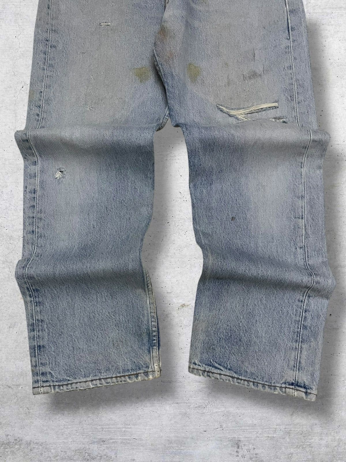 Levi's Vintage Clothing VINTAGE 501 LEVIS OG 90S DISTRESSED MUDWWASH STYLE DENIM Size US 34 / EU 50 - 3 Thumbnail