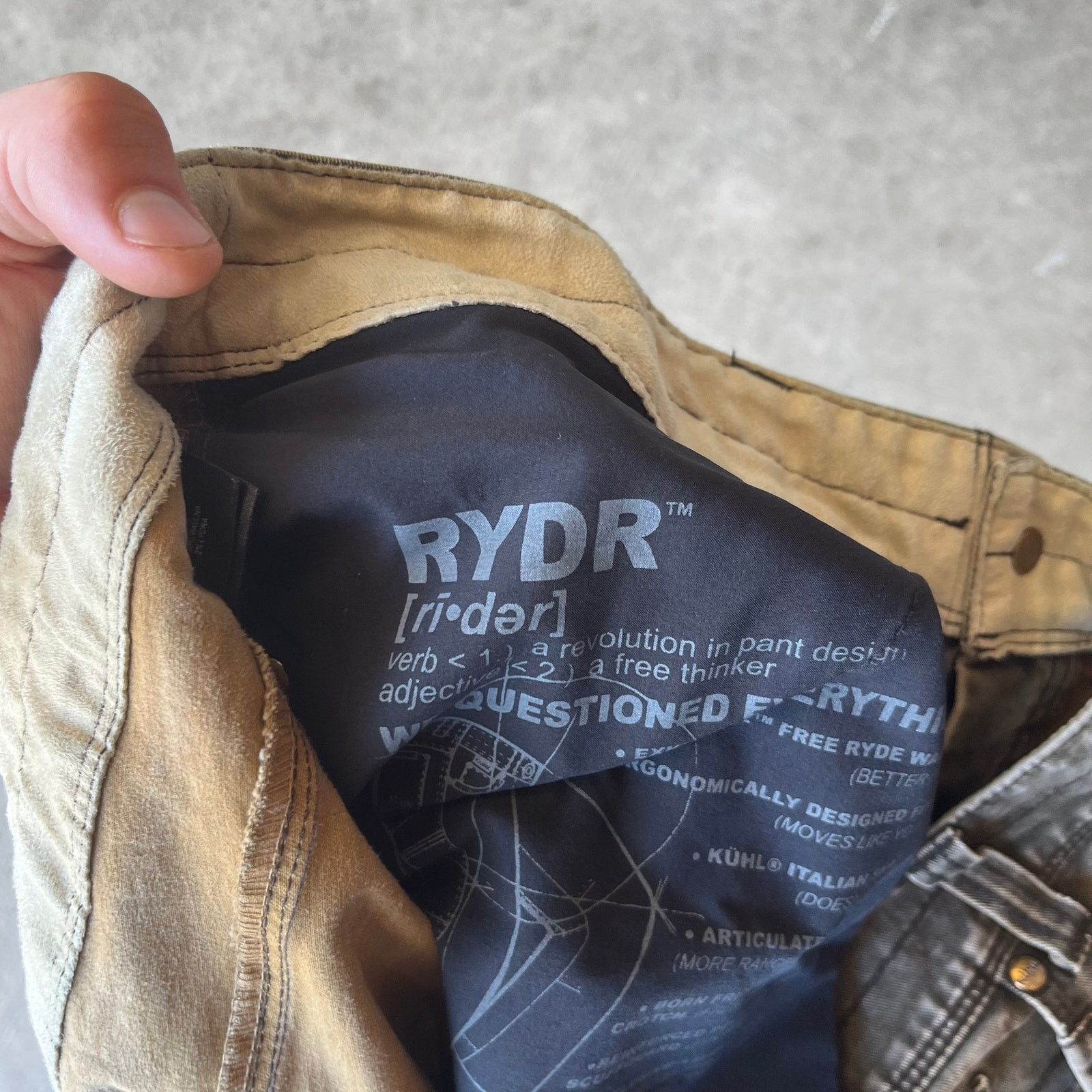 Vintage Kuhl Rydr Pants Mens 36X32 Green Patinadye Free Ryde Waist Size US 36 / EU 52 - 4 Thumbnail