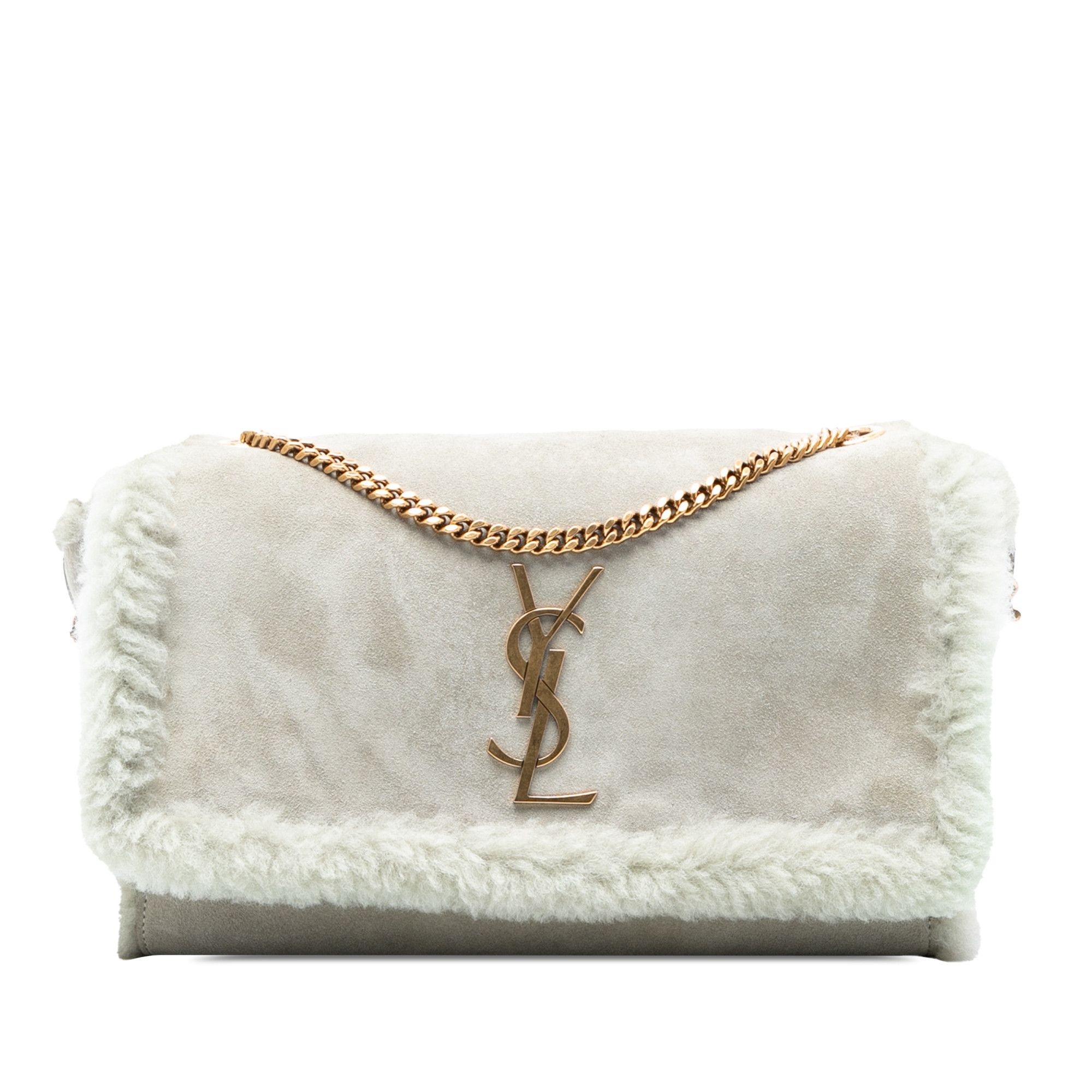 Yves Saint Laurent Yves Saint Laurent Medium Shearling Monogram Kate Reversible Shoulder Bag Size ONE SIZE - 1 Thumbnail