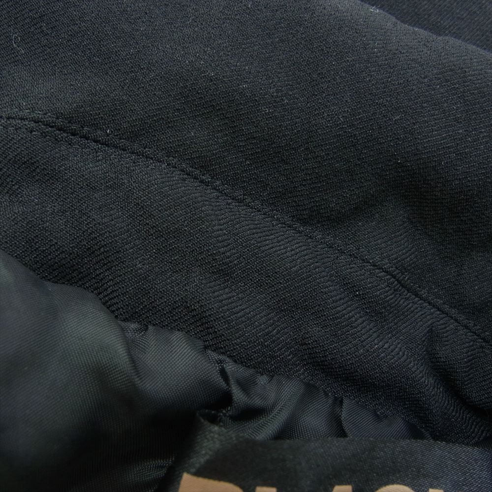 Comme des Garcons Black Jacket Poly Shrink Round Collar Plain Button Up Black Size US M / EU 48-50 / 2 - 4 Thumbnail