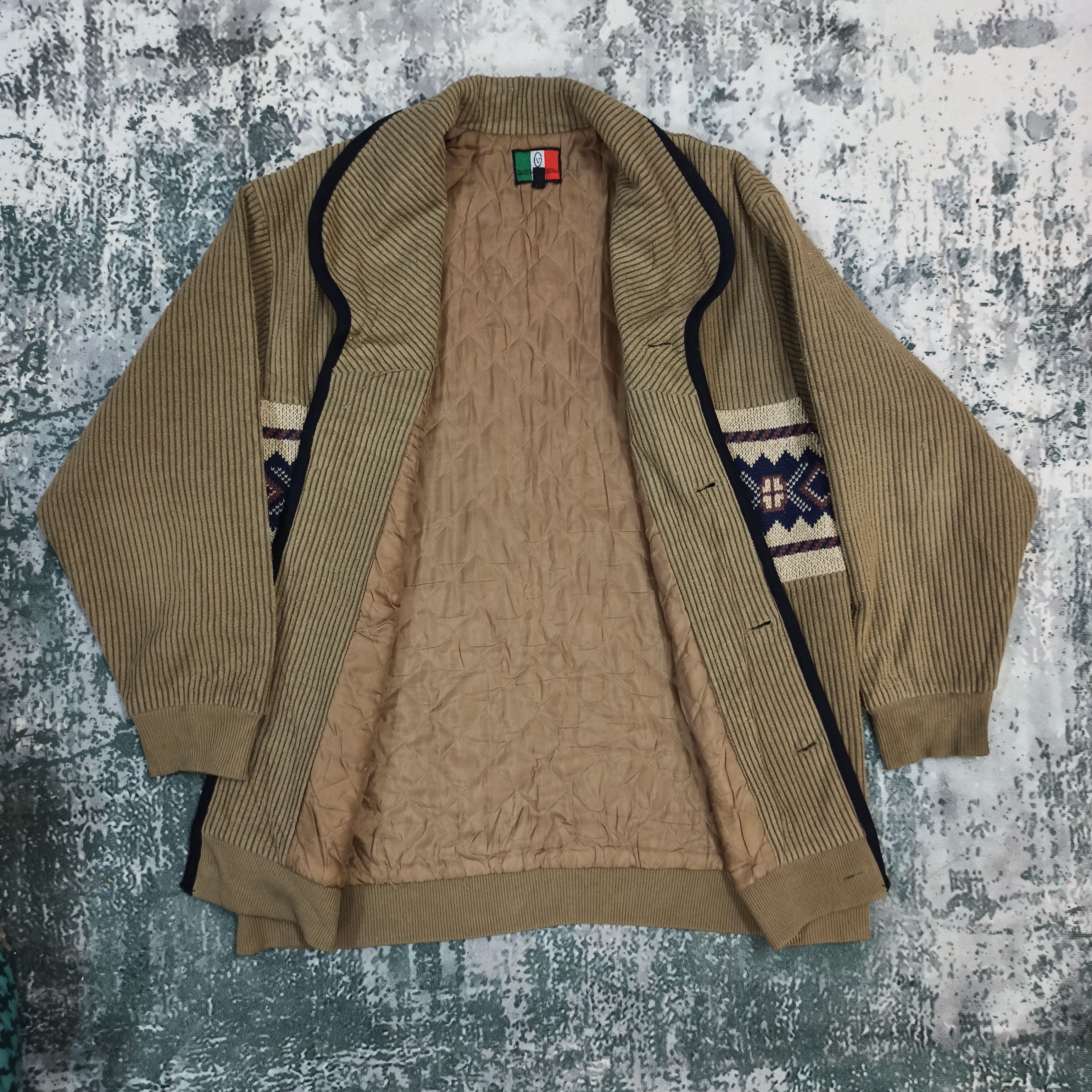 Gianni Valentino Vtg 90 Gianni Valentino Parka jacket Abstract Stripes Casual Size US M / EU 48-50 / 2 - 4 Thumbnail