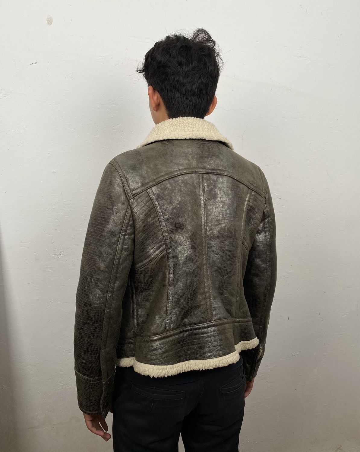 If Six Was Nine × Japanese Brand × Le Grande Bleu (L.G.B.) Valencia texture leather jacket Size US M / EU 48-50 / 2 - 11 Thumbnail
