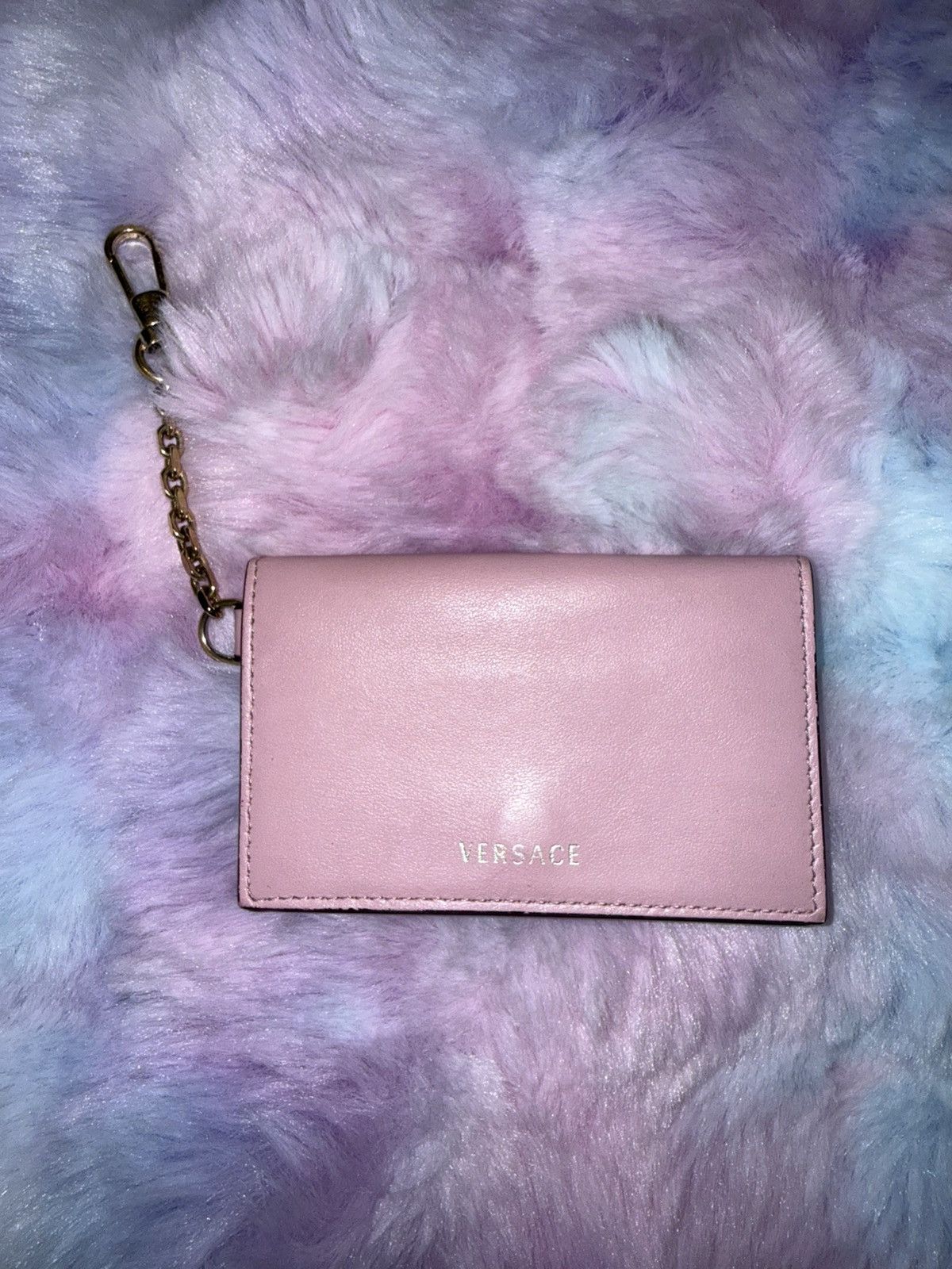 Versace Versace Pink Cardholder with Chain Size ONE SIZE - 1 Thumbnail